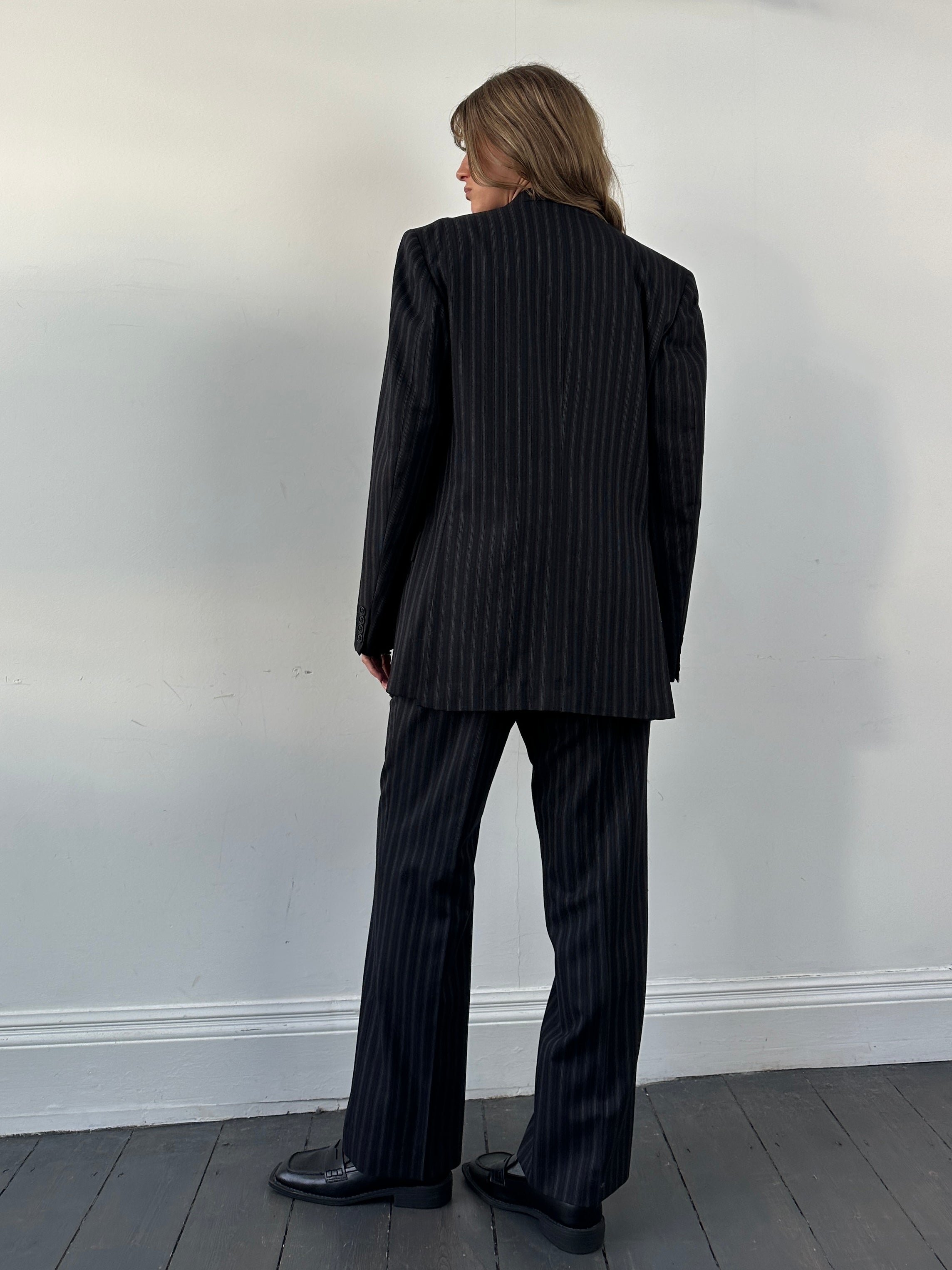 Christian Dior Pure Wool Pinstripe Suit - 42L/W34 - SYLK