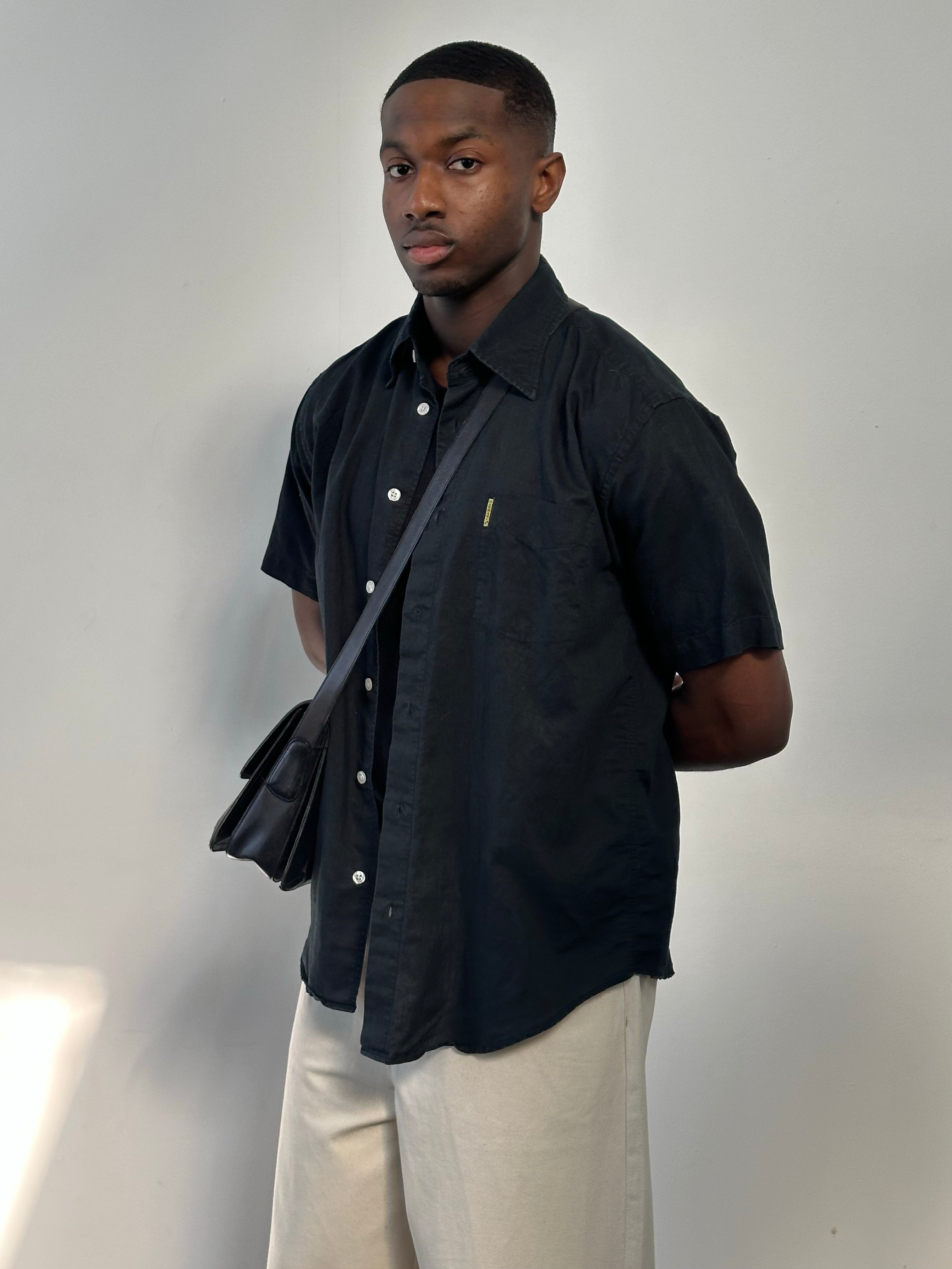 Armani Jeans 1990s Pure Cotton Short Sleeve Shirt - M