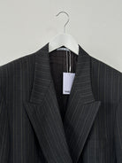 Giorgio Armani Striped Pure Wool Double Breasted Blazer - XXL - SYLK