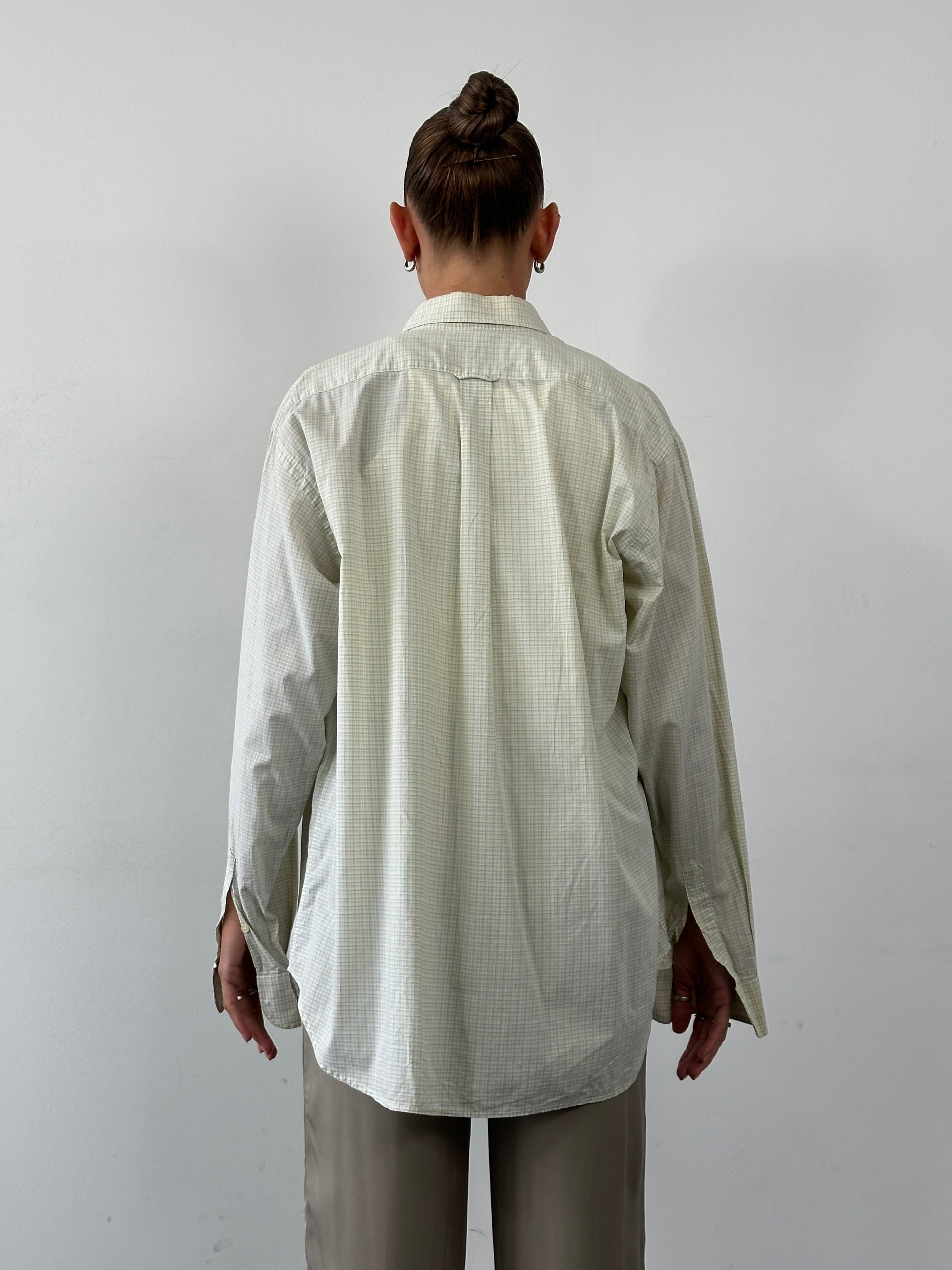 Burberry Pure Cotton Check Shirt in XL size featuring classic check pattern and button-up front.