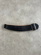Vintage 1990s Square Buckle Leather Chunky Belt - W34-36 - SYLK