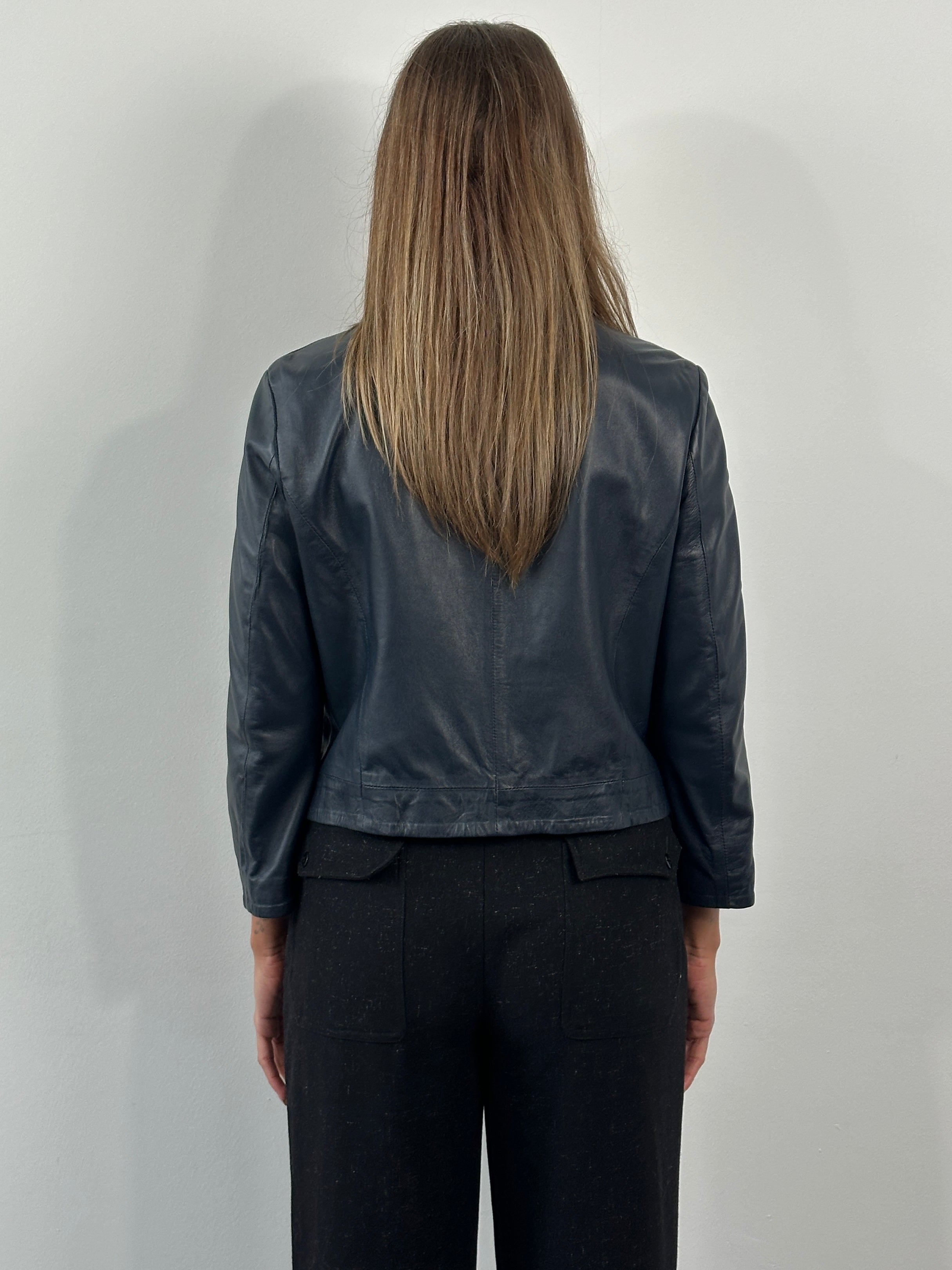 Armani Jeans 2000s Lamb Leather Jacket - S - SYLK