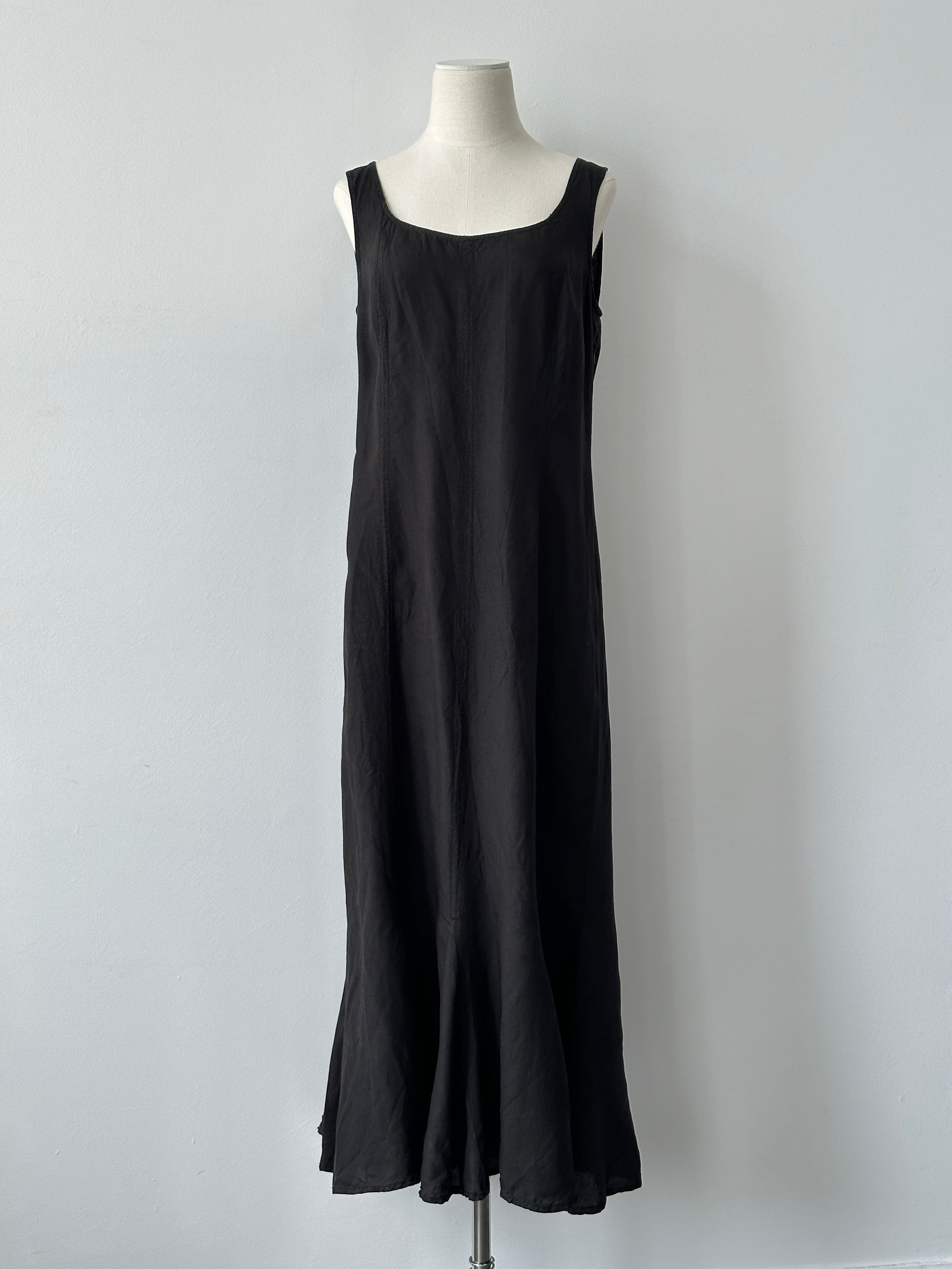 Max Mara Weekend 2000s Pure Linen Floor Length Dress - M-L