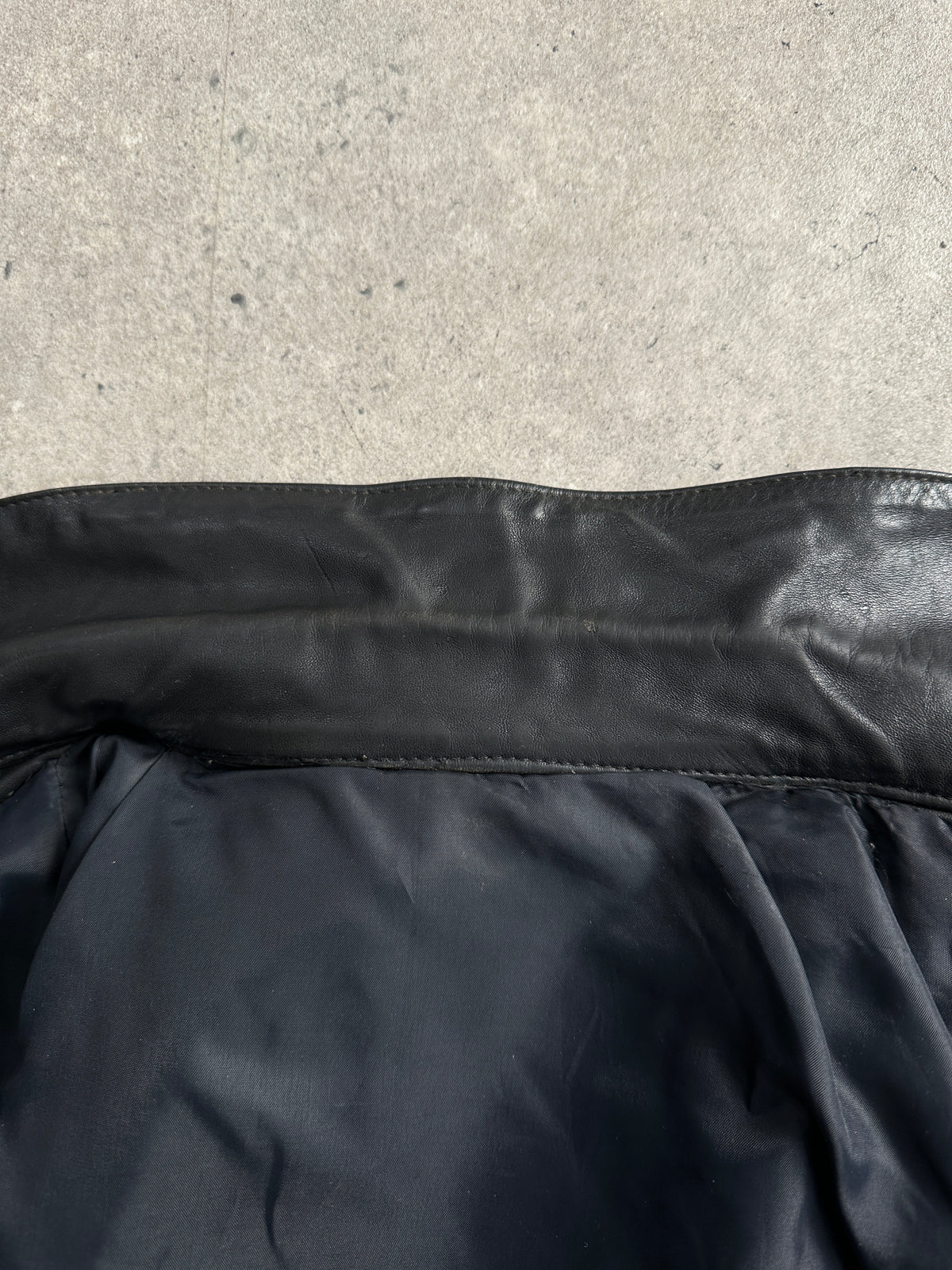 Vintage 1990s Fitted Moto Leather Jacket - XS-S