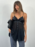 Victoria’s Secret 2000s Satin Sheer Slip Top - S - SYLK