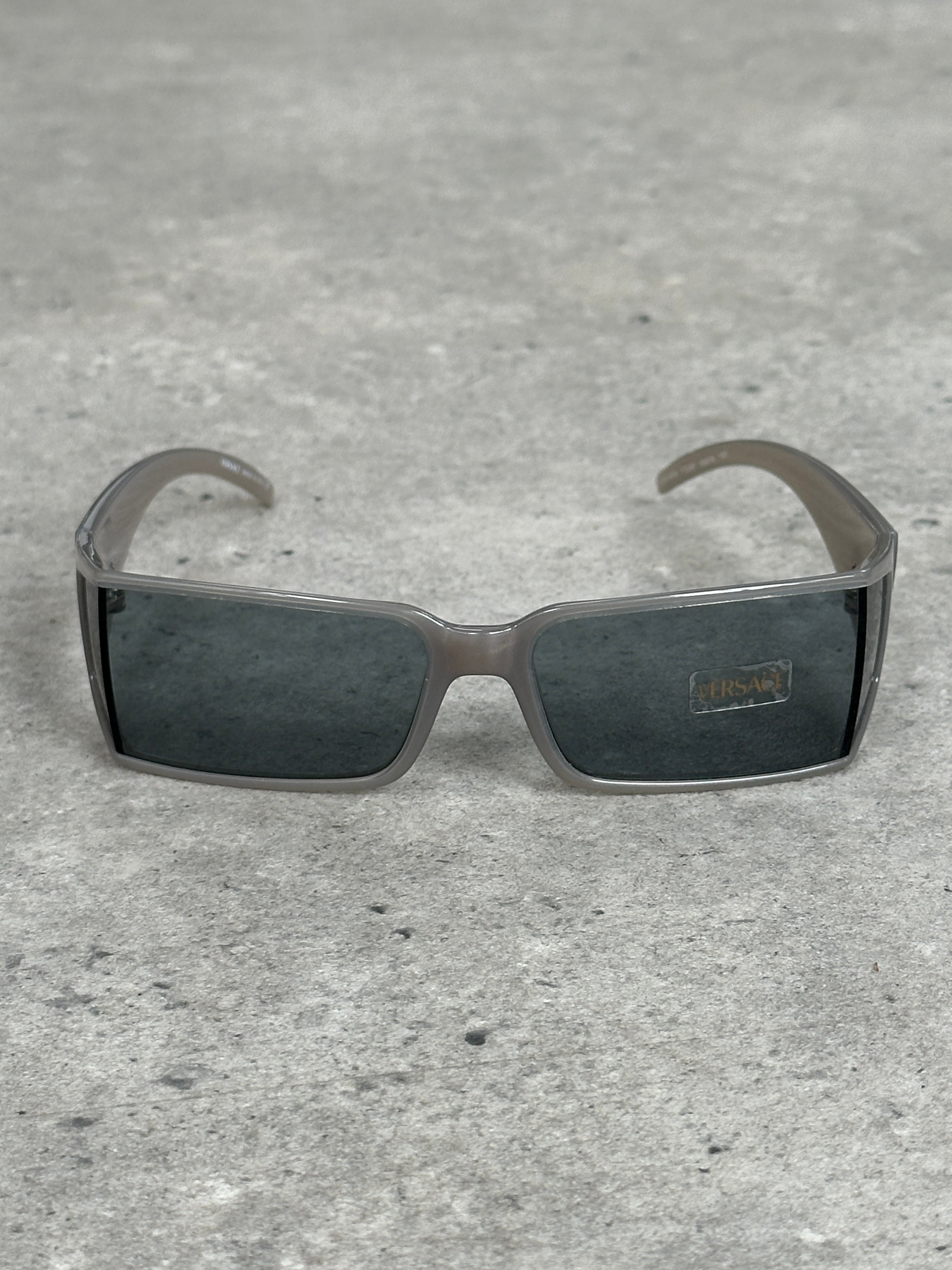 Versace 2000s Recangular Medusa Logo Sunglasses