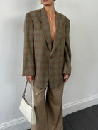 Giorgio Armani Le Collezioni Wool Check Single Breasted Blazer - 44R/XL - SYLK