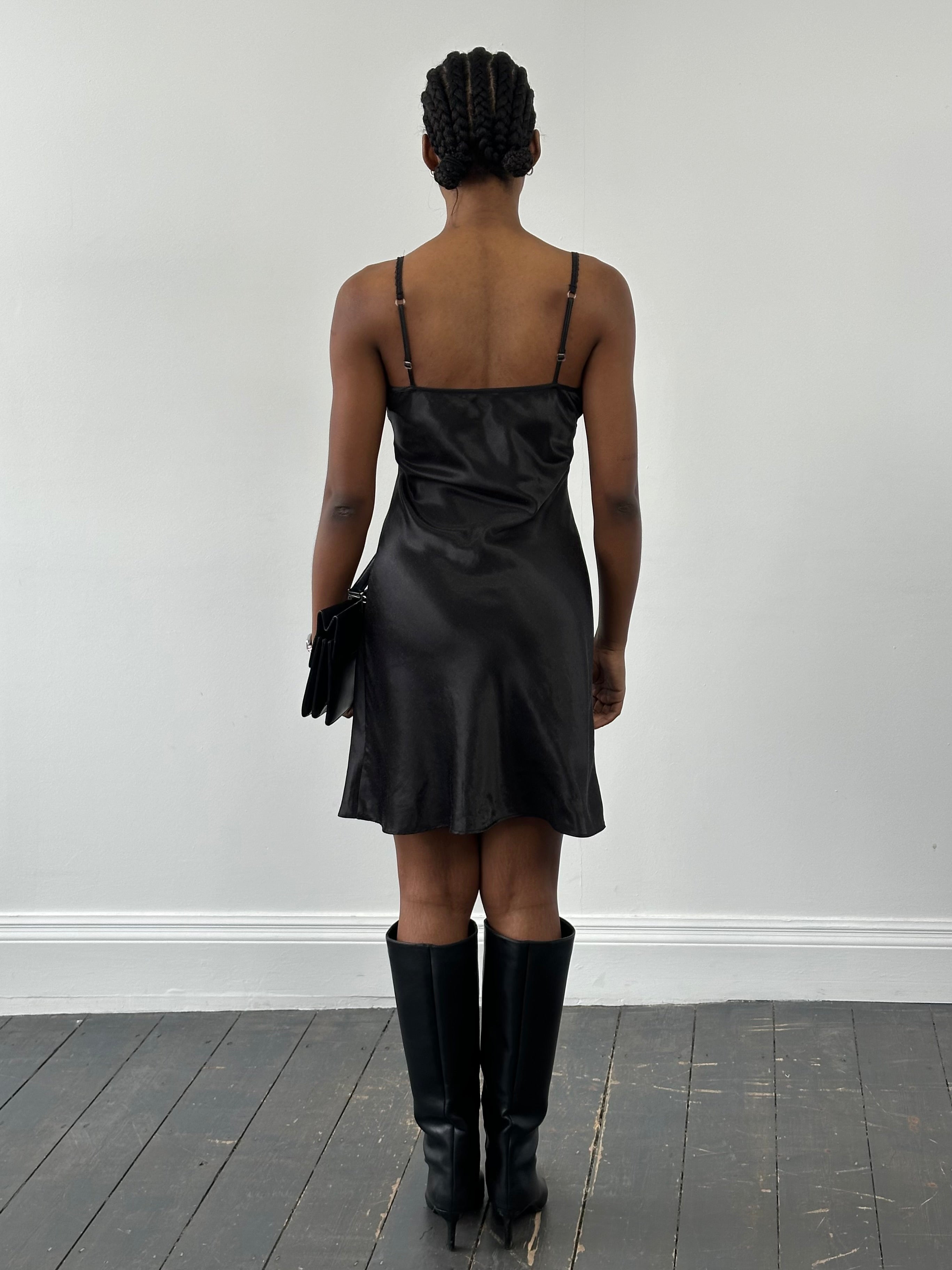 Vintage 2000s Lace Mini Slip Dress - M - SYLK