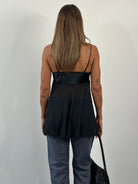 Victoria’s Secret 2000s Satin Sheer Slip Top - S - SYLK