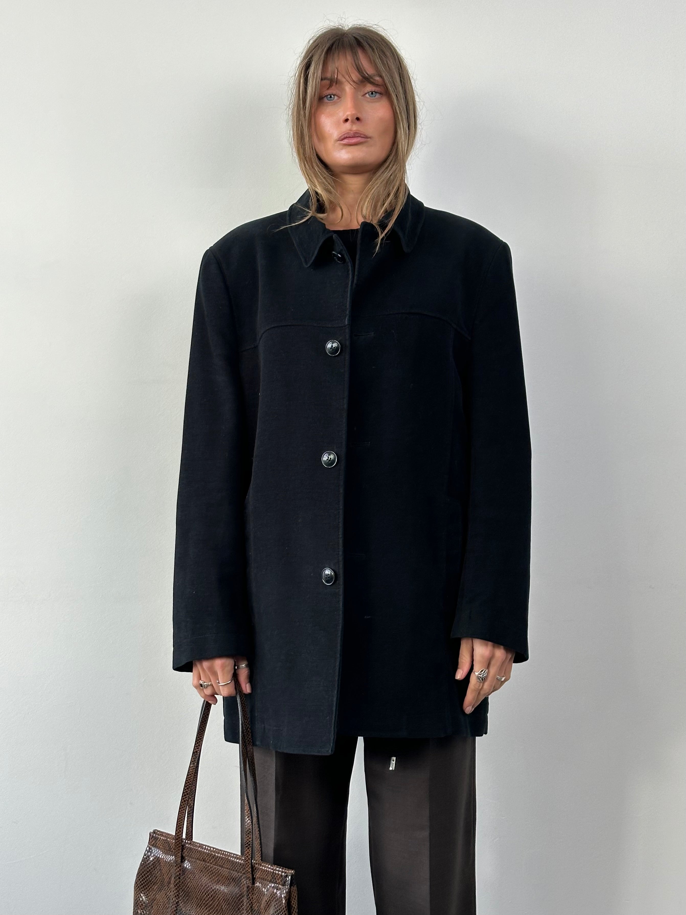 Pierre Cardin pure brushed cotton jacket in XL, showcasing the casual design with a soft, textured fabric and classic fit.