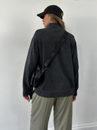 Wrangler Quarter Zip Pure Cotton Jumper - L - SYLK