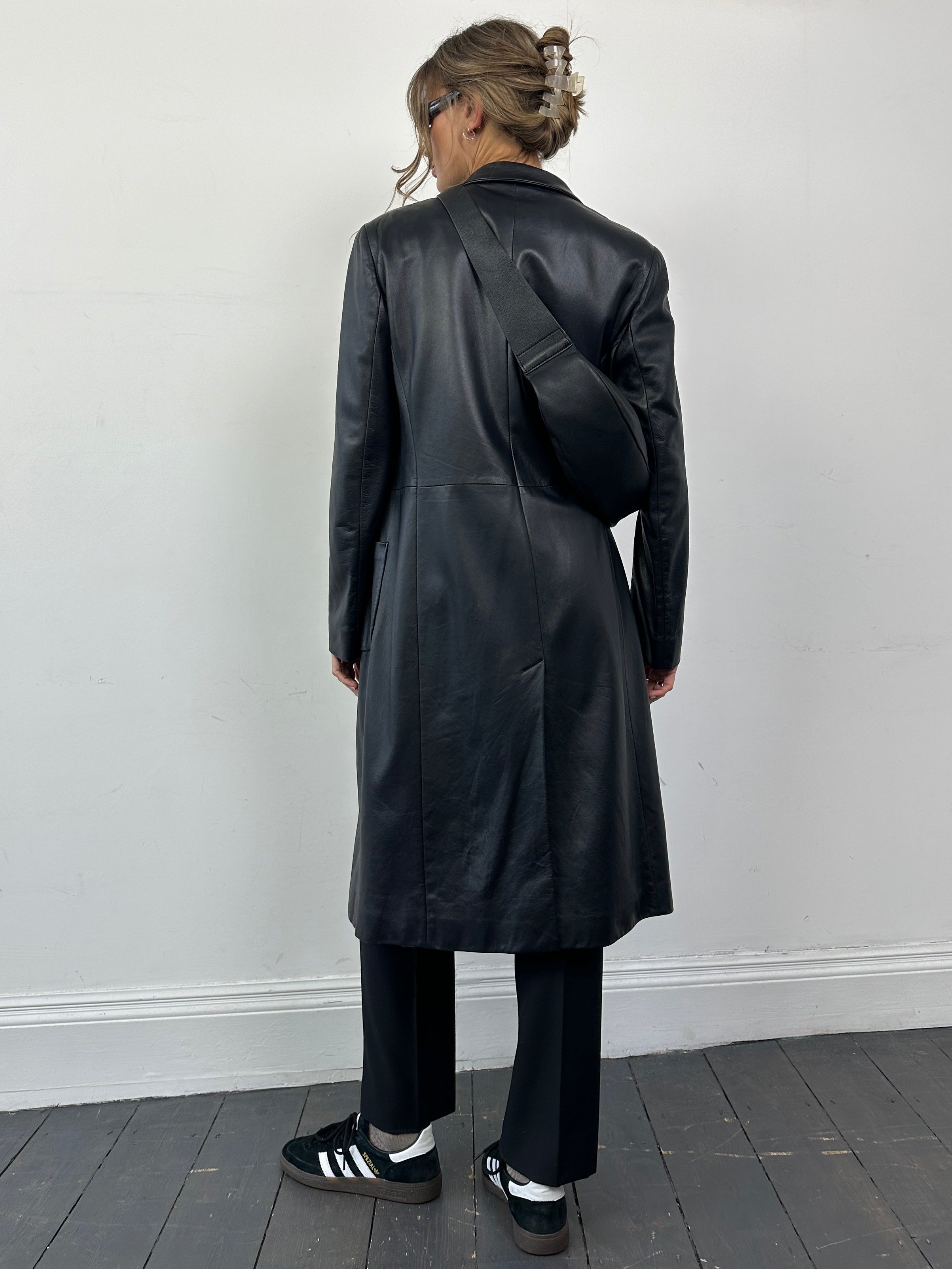 Max Mara Leather Trench Coat - M - SYLK