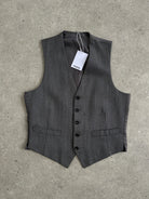 Vintage Herringbone Tailored Waistcoat - M - SYLK