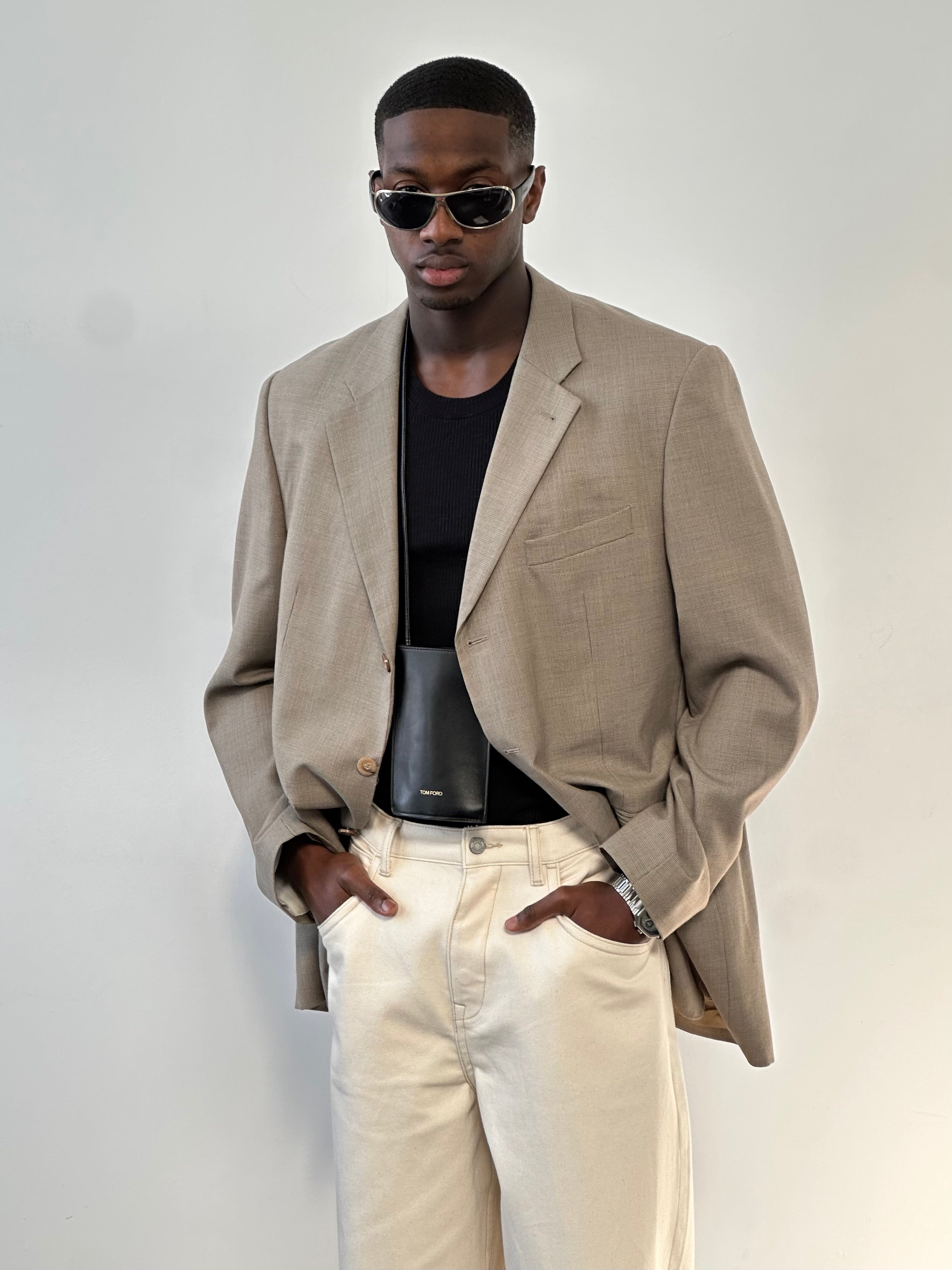 Fendi x Loro Piana 1990s Pure Wool Single Breasted Blazer - 50R