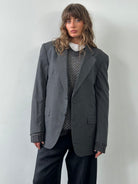 Loro Piana 1990s Pure Wool Single Breasted Blazer - 42R/XL - SYLK