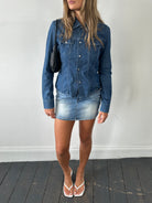 Vintage 00s Washed Denim Mini Skirt - W30 - SYLK