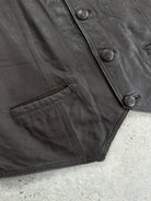 Versace Classic V2 90s Leather Waistcoat - XL - SYLK