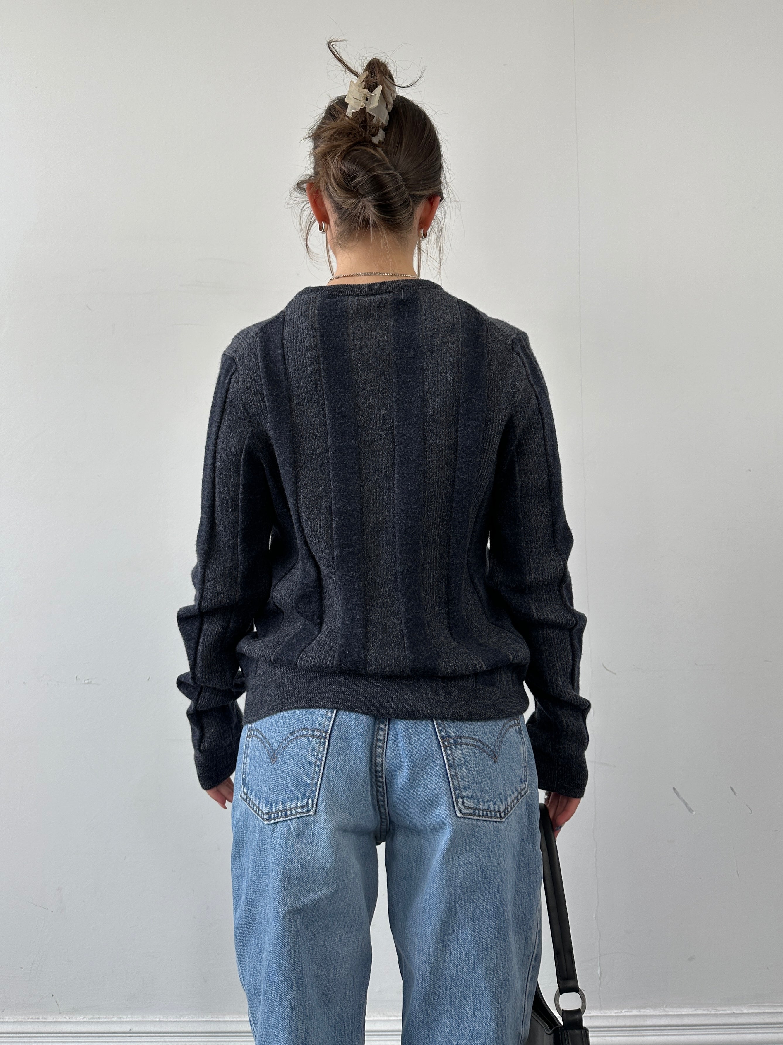 Armani Virgin Wool Stripe Jumper - S - SYLK