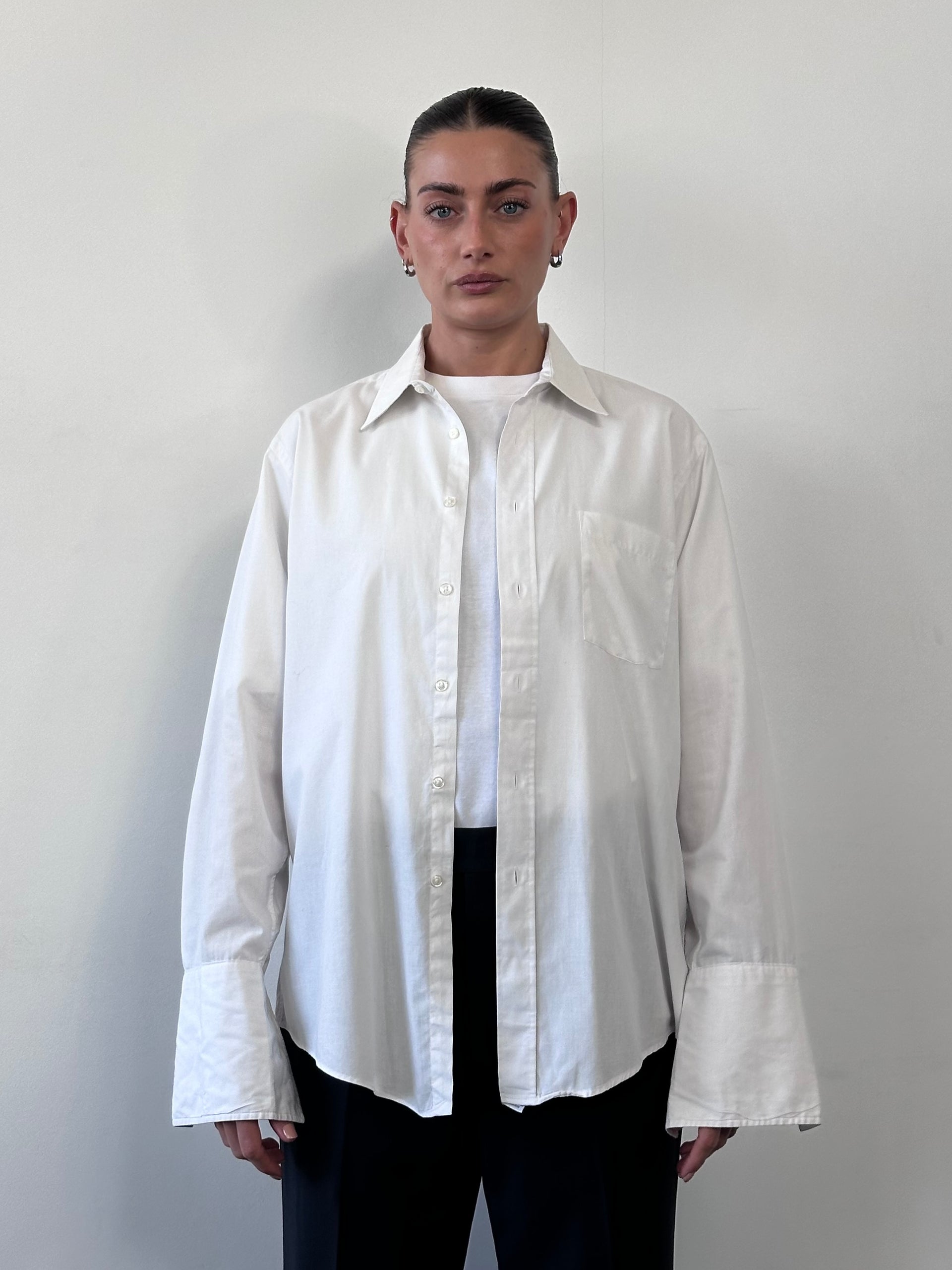dior dress shirt Christian Dior Monsieur Cotton Dress Shirt - L
