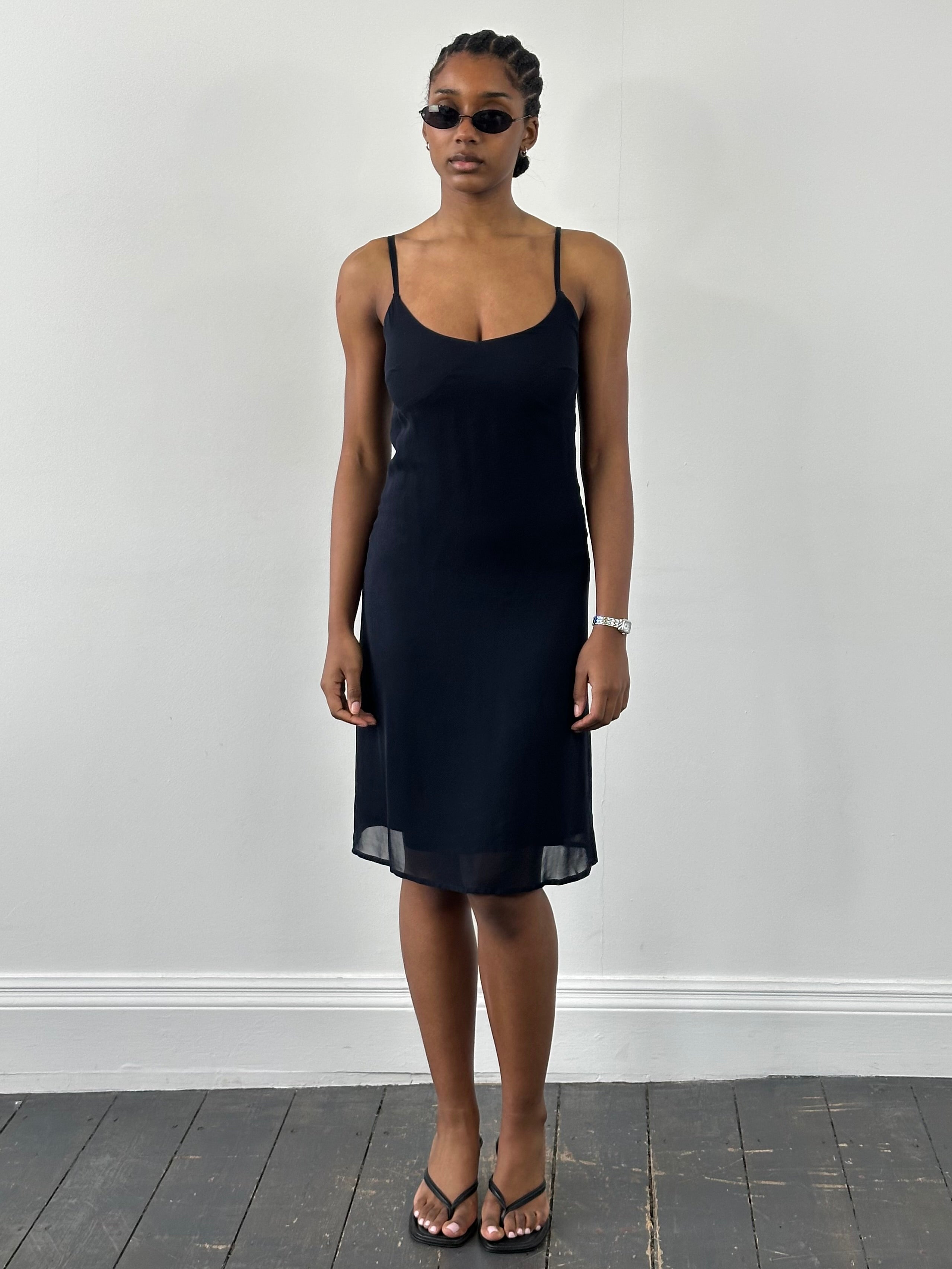 Gianni Versace Verus 1990s Sheer Slip Dress - S - SYLK