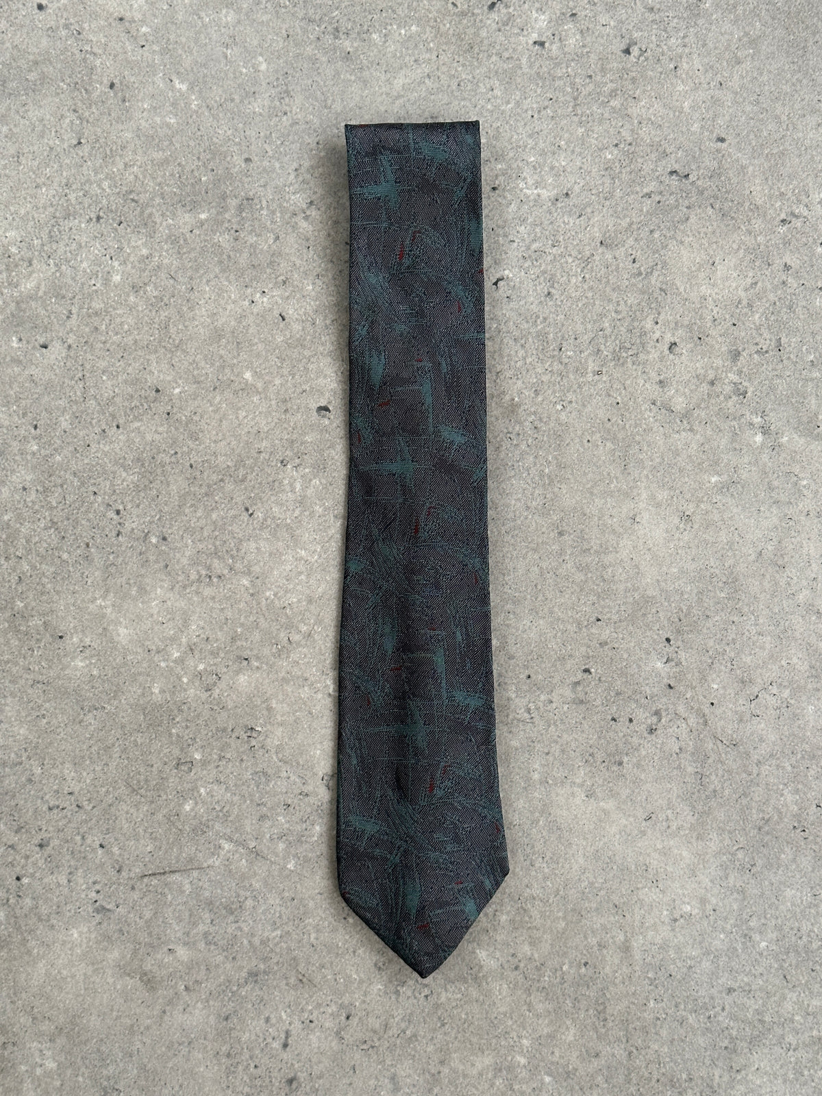 Balenciaga 1990s Italian Pure Silk Jacquard Tie