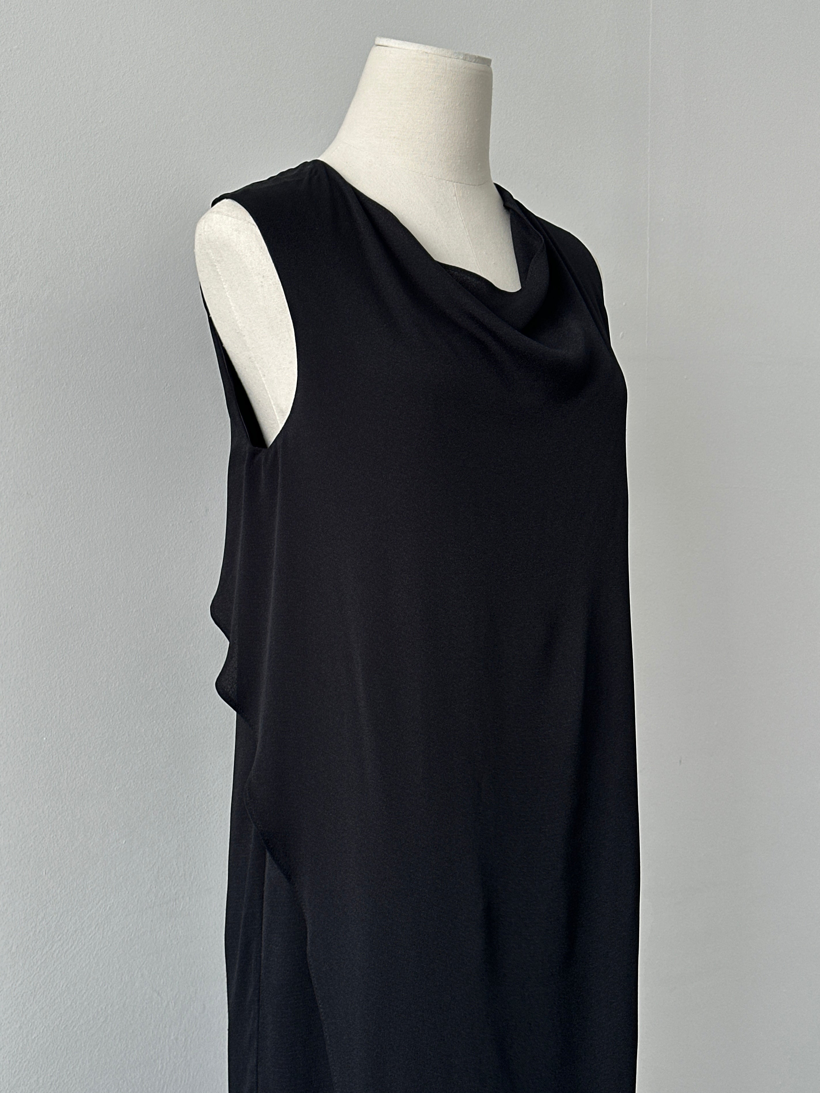 Joseph 2000s Cowl Neck Sleeveless Dress - S
