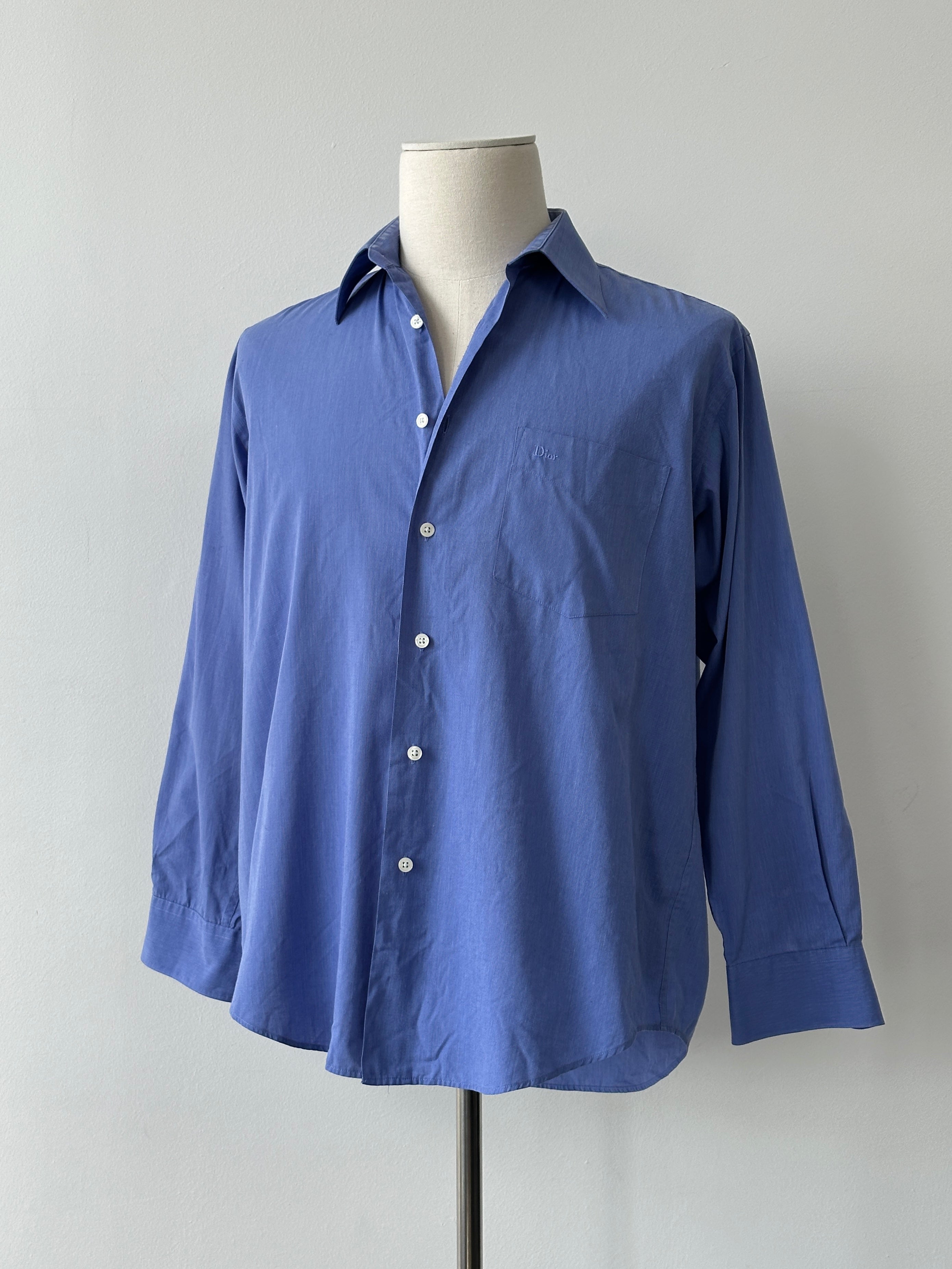 Christian Dior Monsieur 1990s Cotton Logo Shirt - M