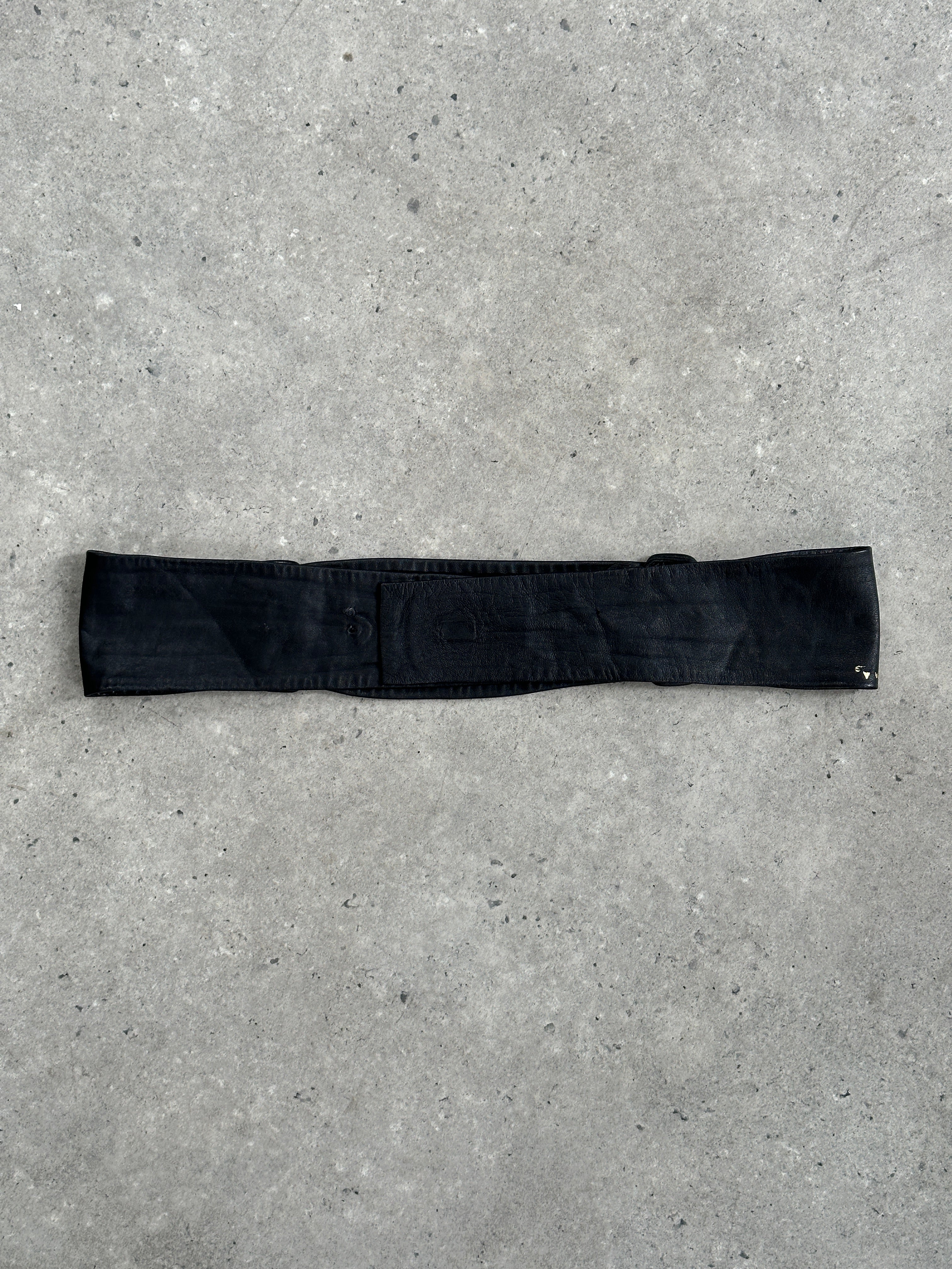 Vintage 1990s Leather Chunky Belt - W32-36