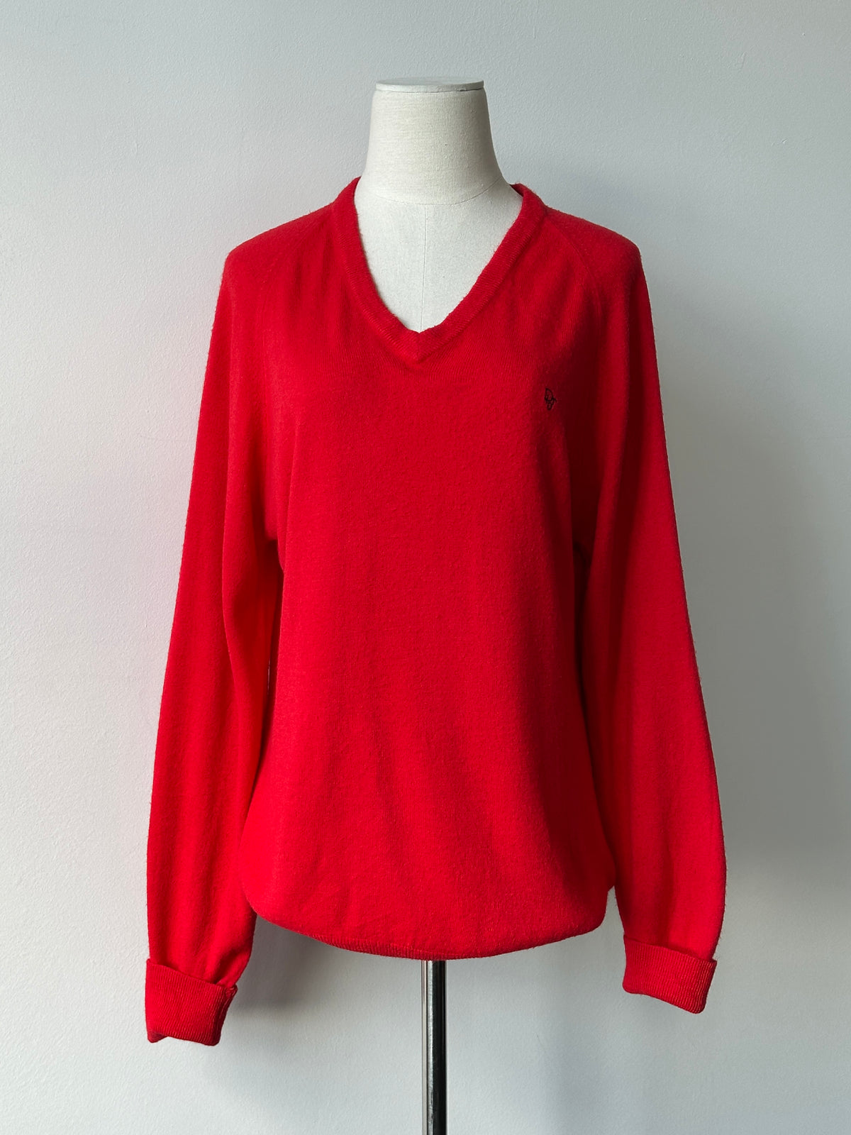Christian Dior 1990s V Neck Logo Jumper - M