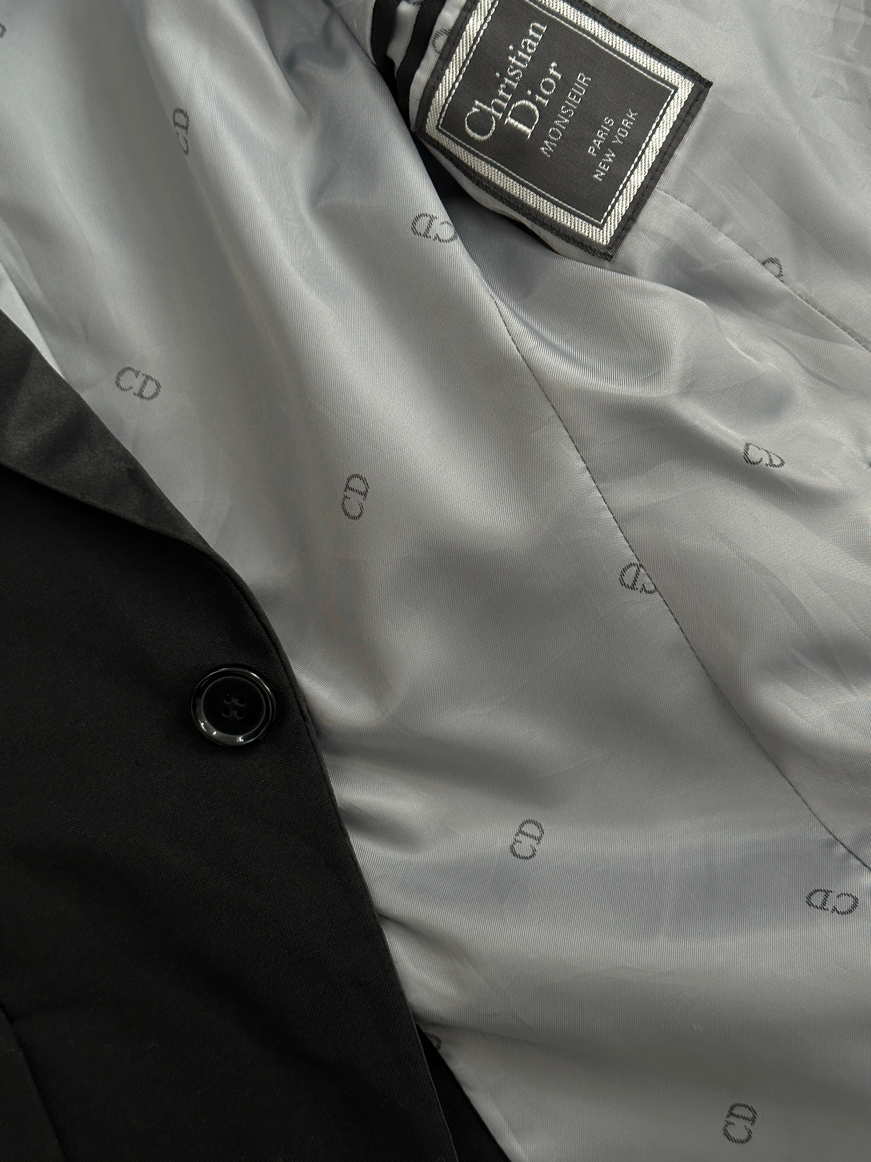 Christian Dior 1990s Single Breasted Tuxedo Blazer - S