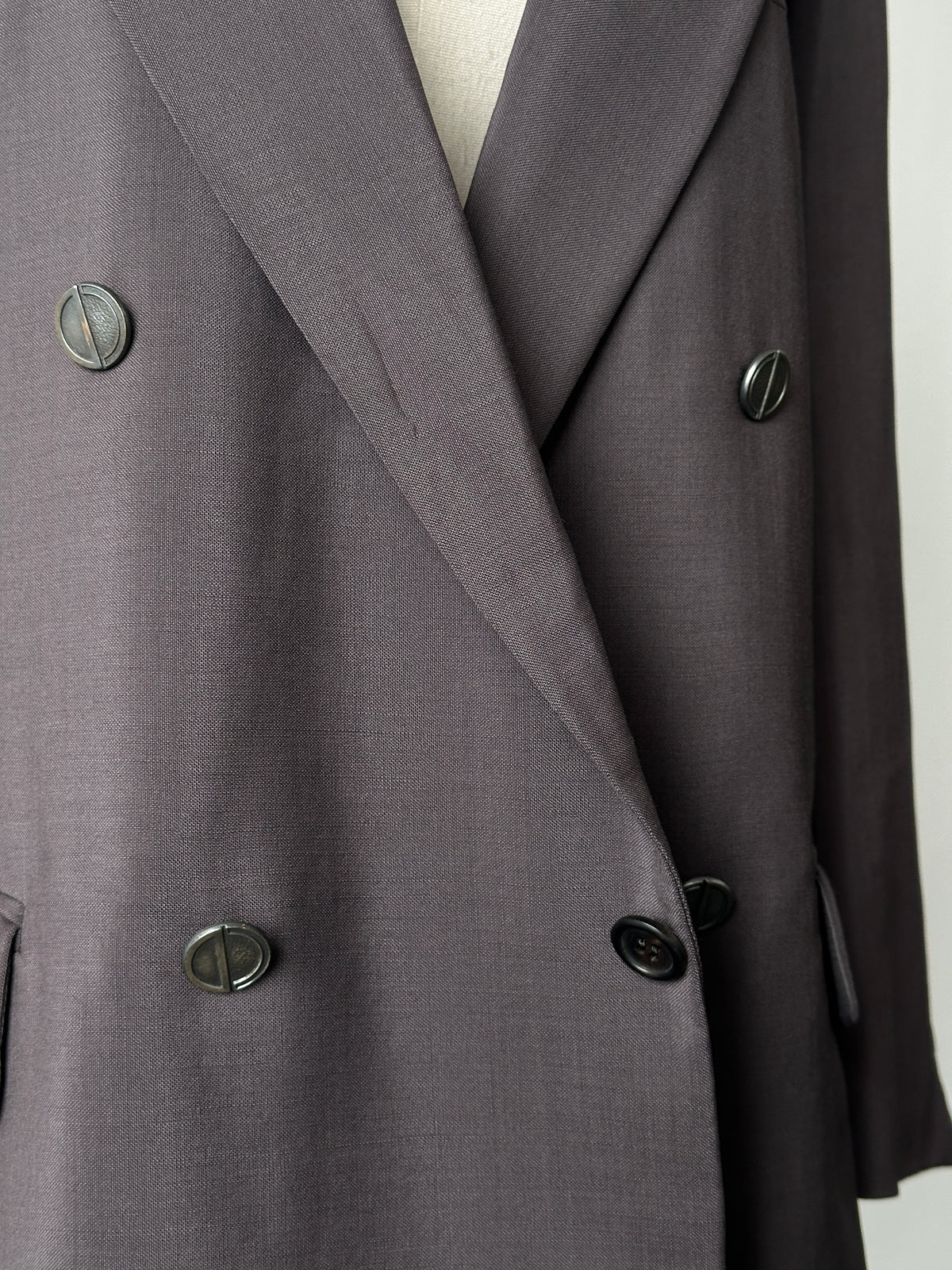Christian Dior Monsieur 1980s Bespoke Button Double Breasted Blazer - M