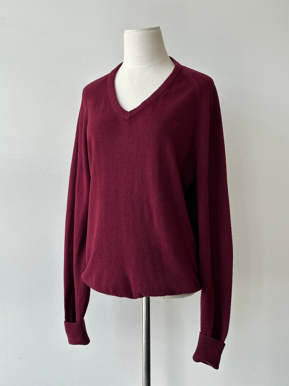 Christian Dior 1990s V Neck Logo Jumper - M