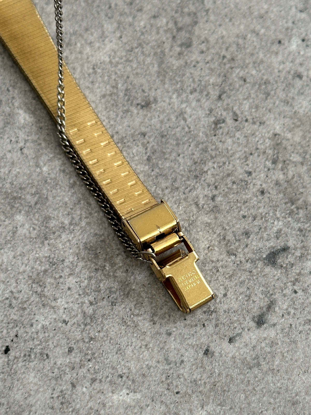 Seiko 1990s Gold Tone Integrated Bracelet Quartz Watch