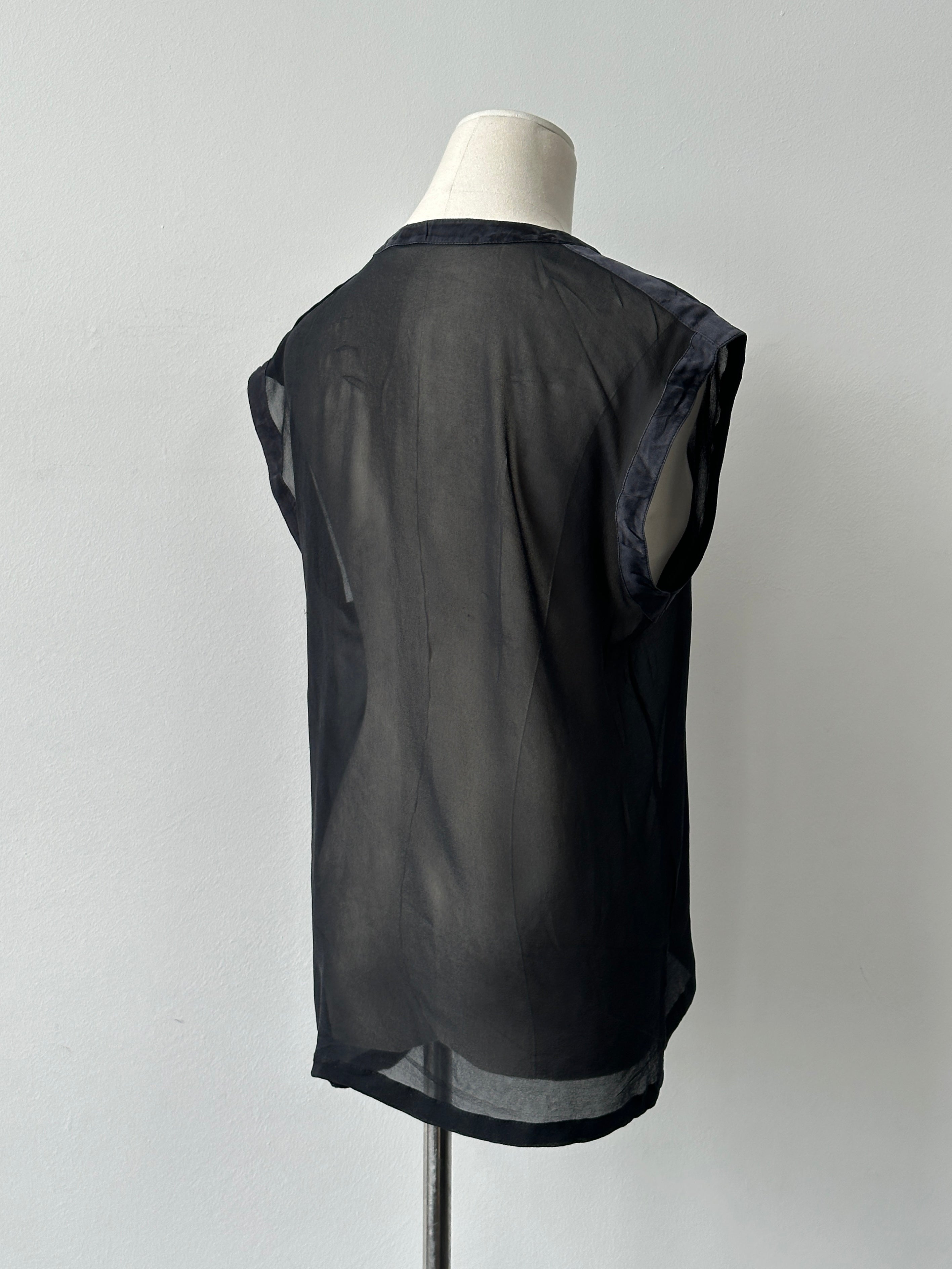 Escada By Margaretha Ley 1990s Pure Silk Sleeveless Top - M
