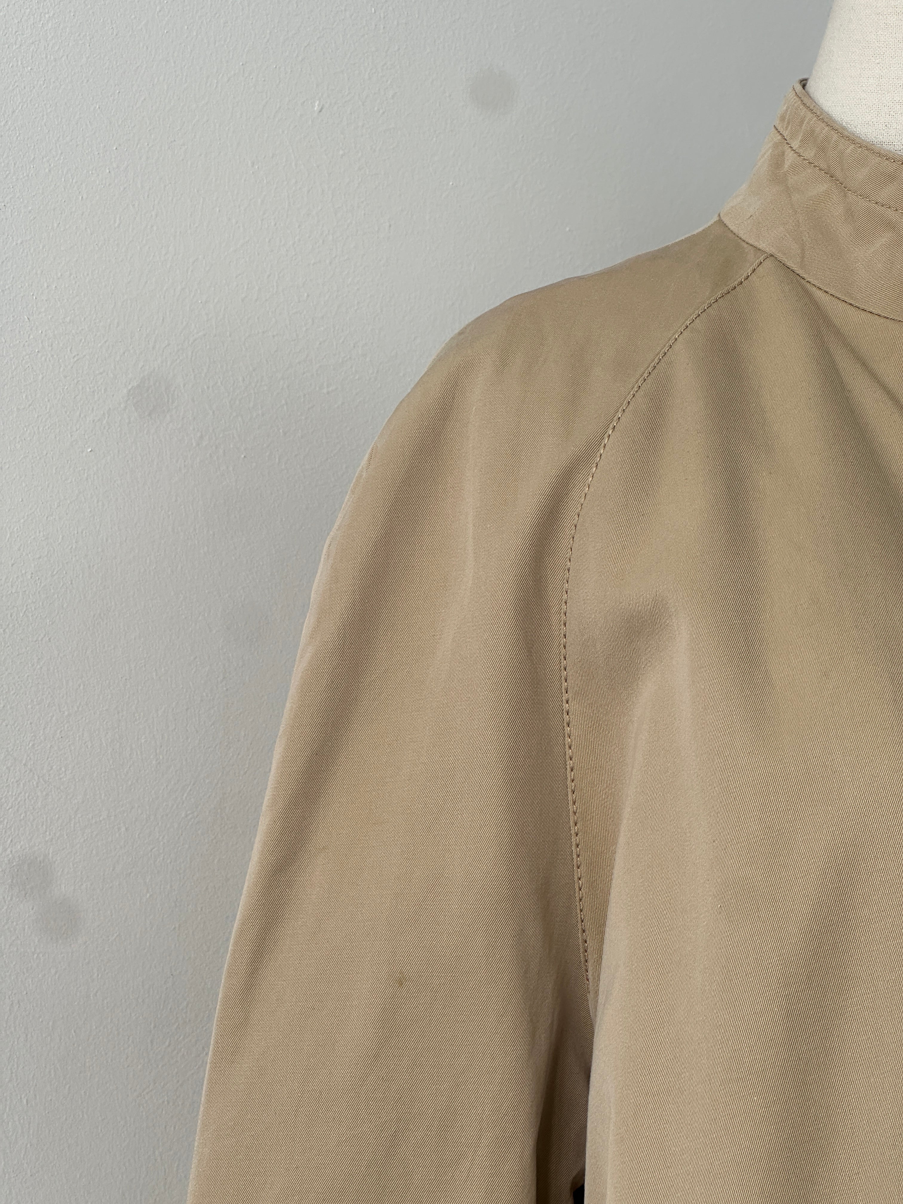 Aquascutum 1980s Aqua 5 Pure Cotton A-Line Trench Coat - S