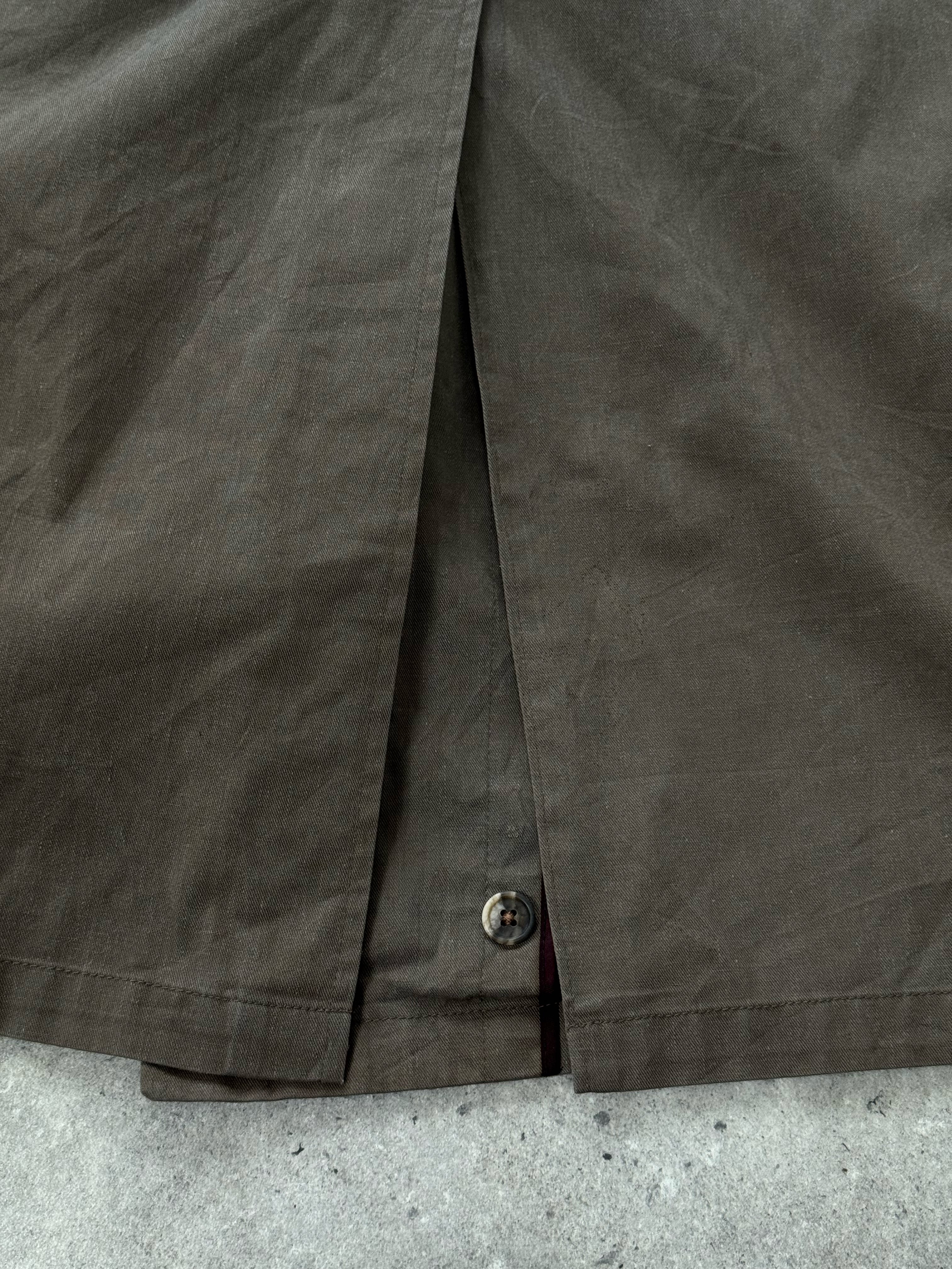 Christian Dior Le Connaisseur 1980s cotton double-breasted trench coat, XL, featuring classic design and tailored fit.