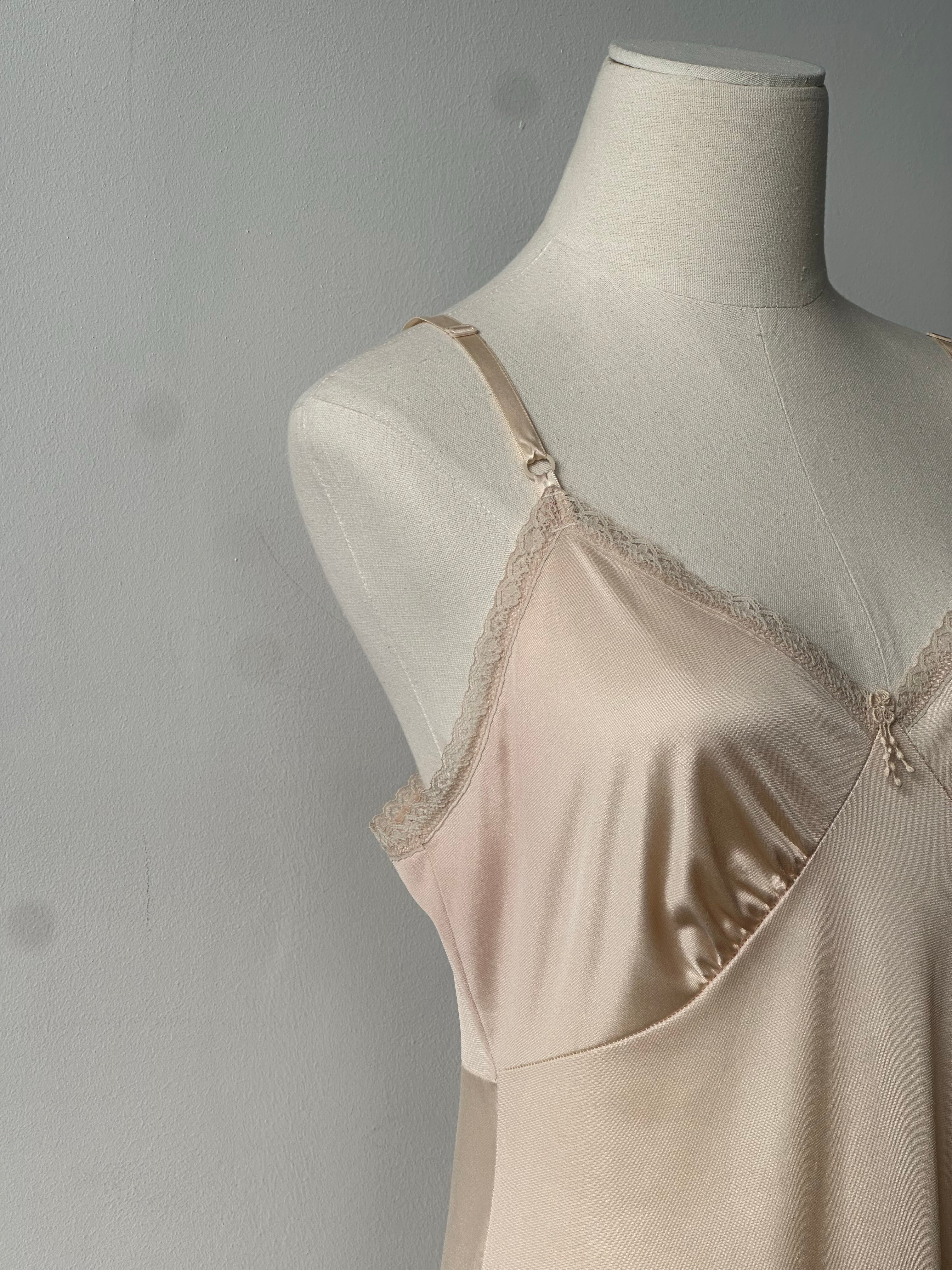 Vintage 1990s Lace Slip Dress - M