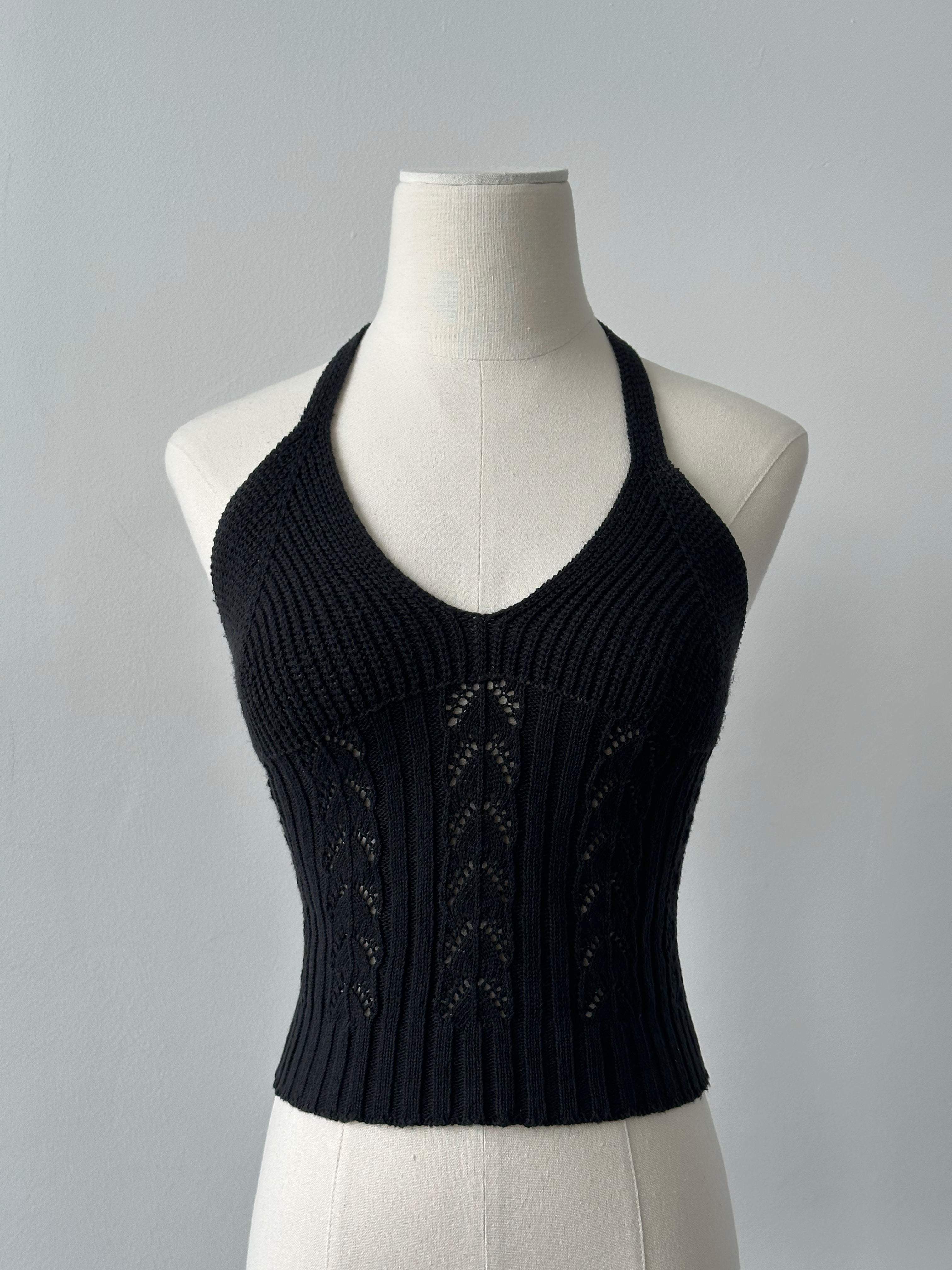 Vintage 1990s Cotton Knit Top - S