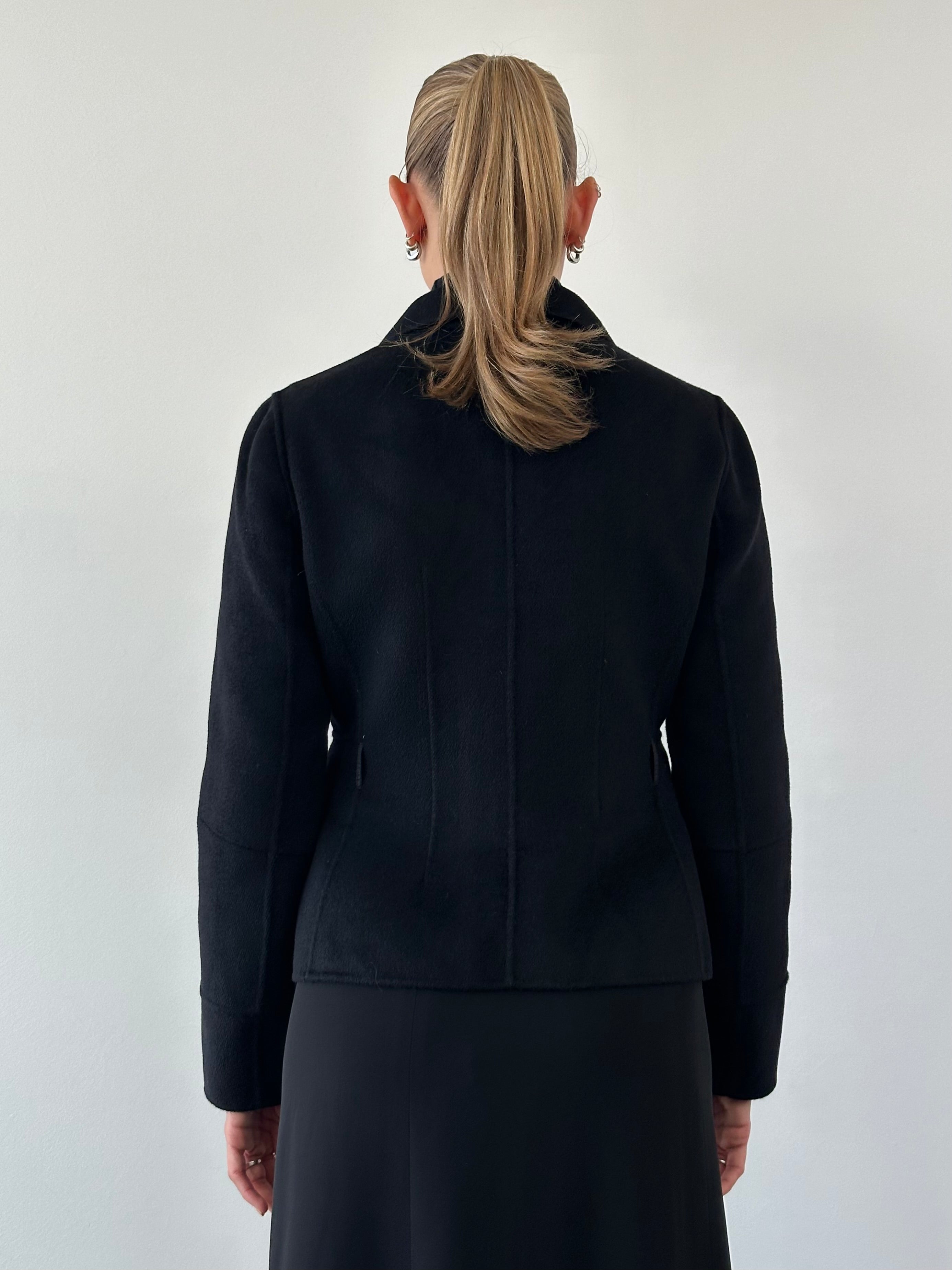 Max Mara ‘S Wool Double Faced Blazer - S/M - SYLK