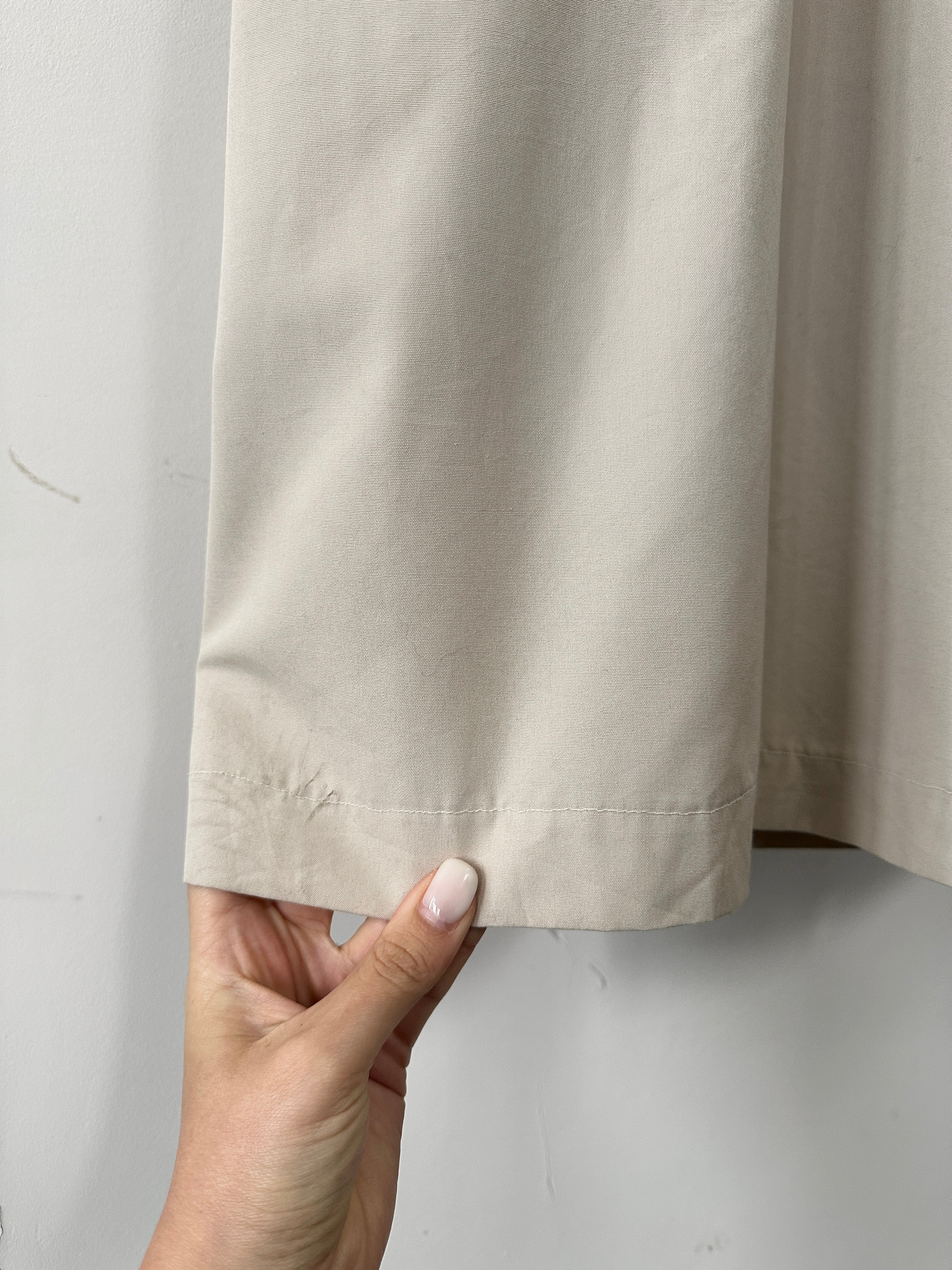 Christian Dior Monsieur cotton trench coat with concealed placket in XXL size, featuring classic design and tailored fit.
