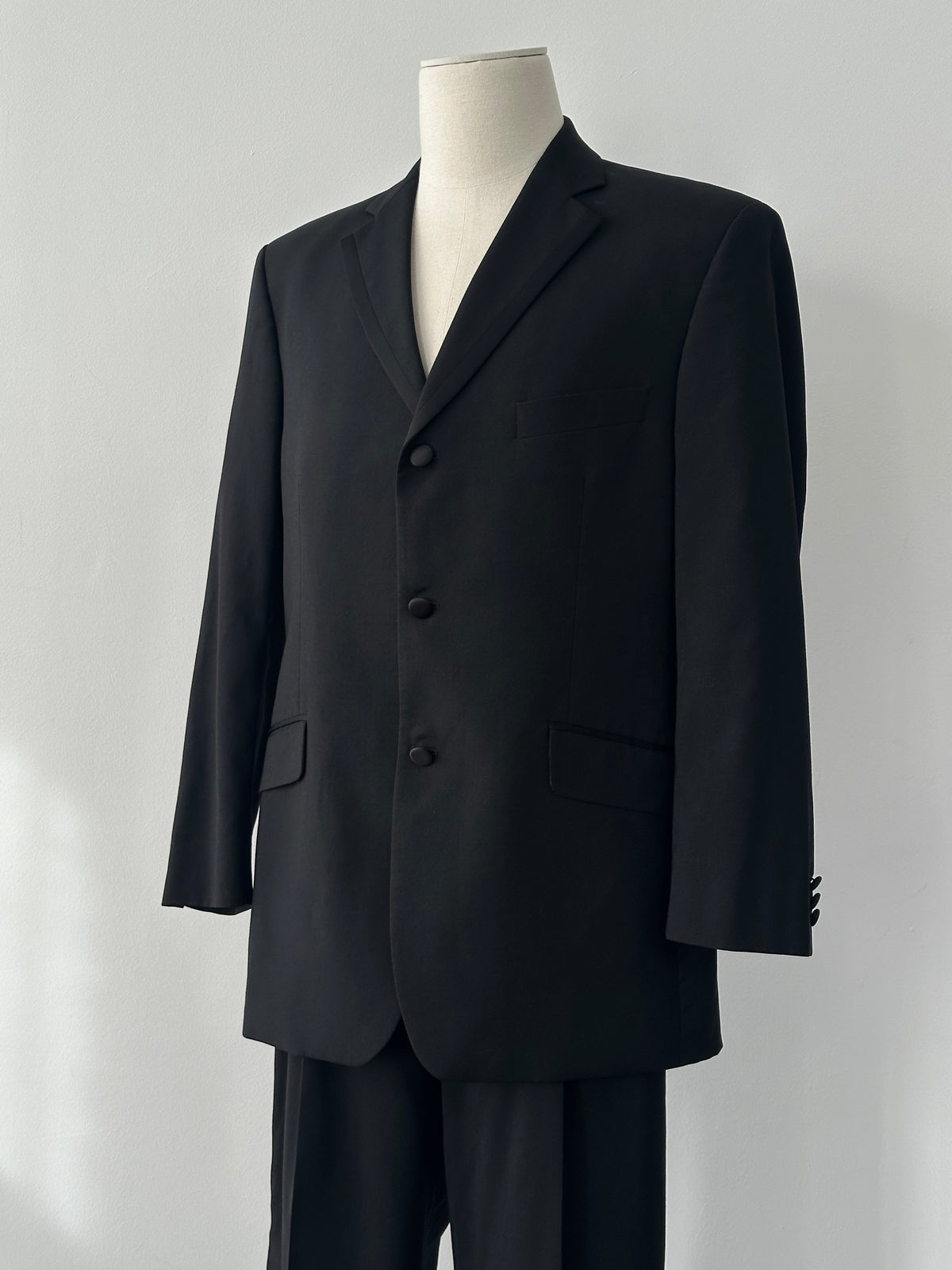 Balmain 2000s Pure Wool Tuxedo Single Breasted Suit - 42S/W34