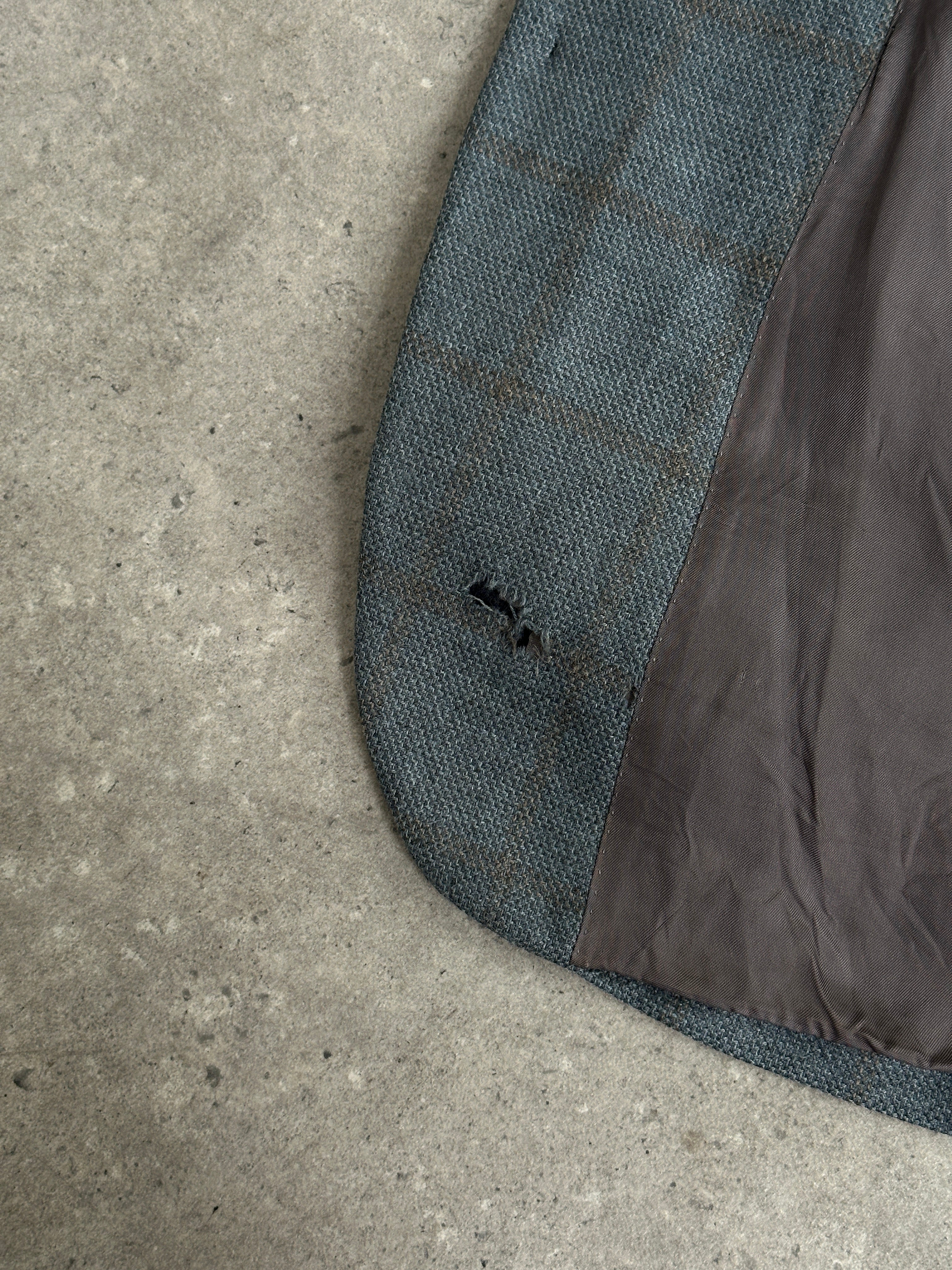 Loro Piana 1990s Check Wool Cashmere Blazer - 36R
