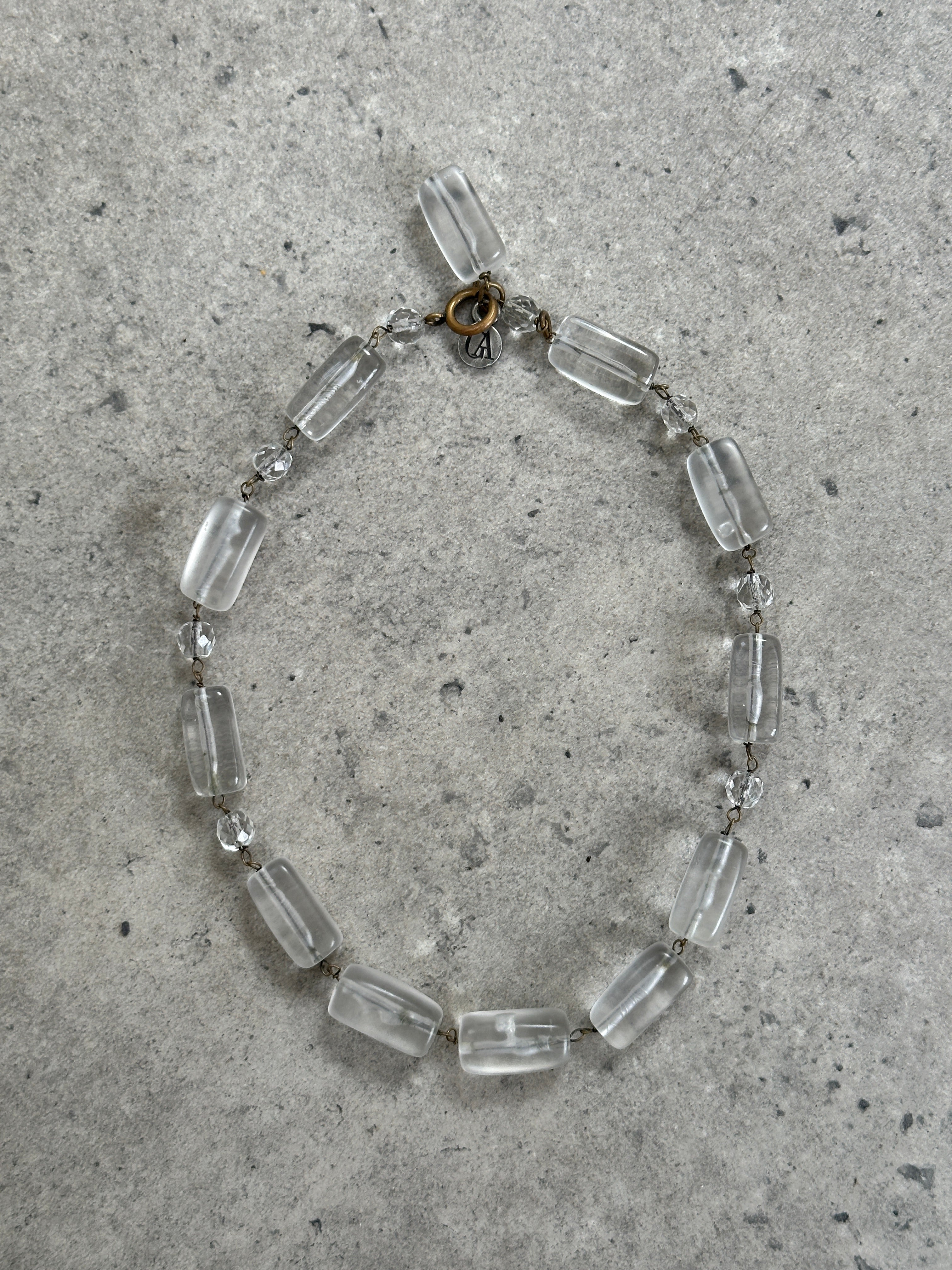 Giorgio Armani Le Collezioni 2000s Frosted Resin Necklace