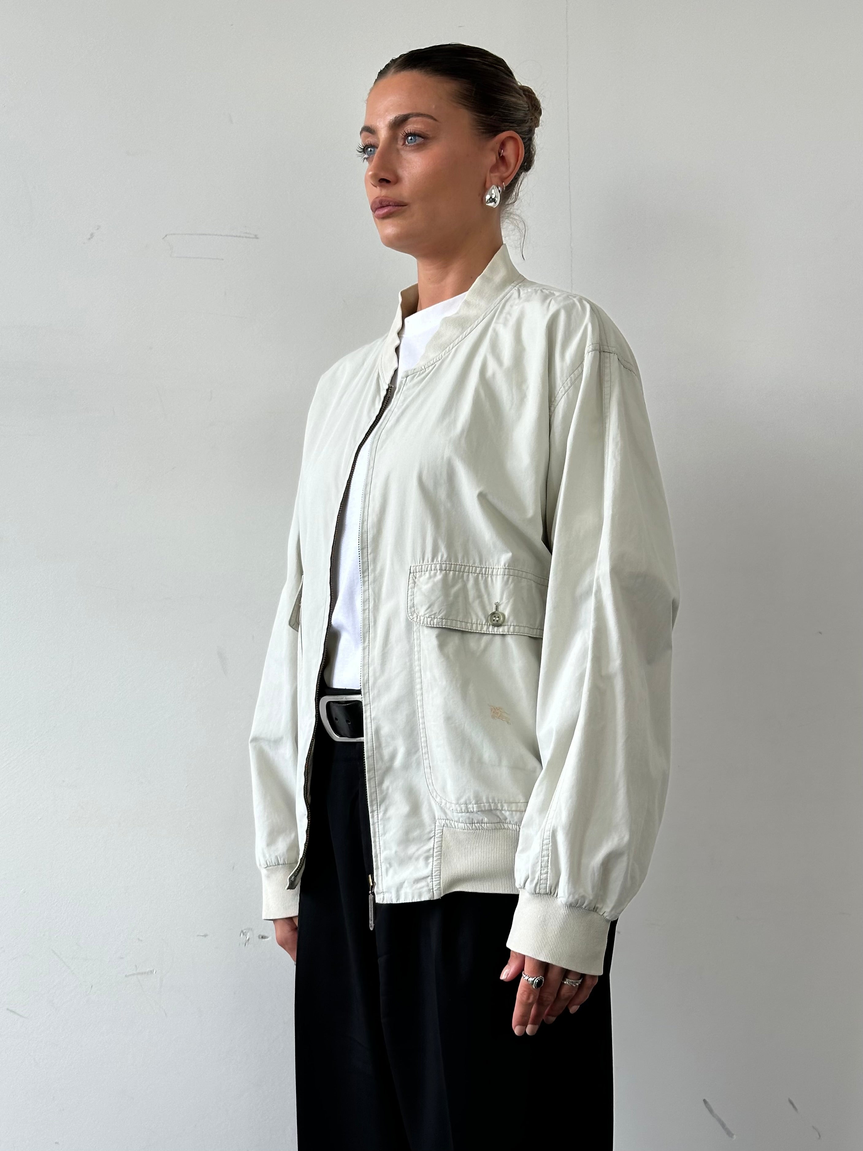 Burberry Logo Bomber Jacket - L/XL - SYLK