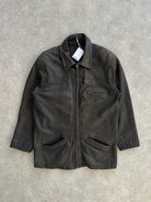 Vintage Mid Length Leather Jacket - L/XL - SYLK