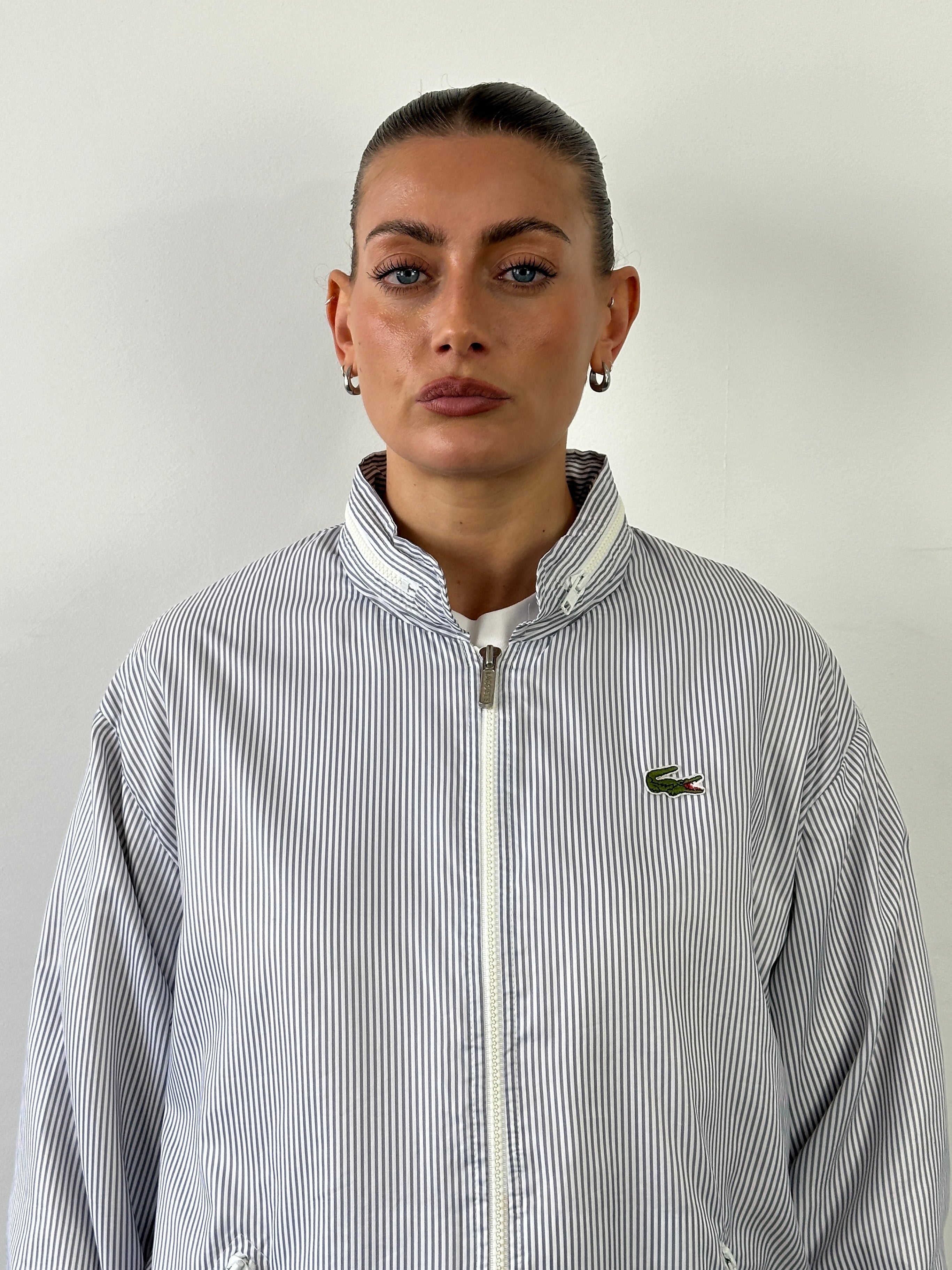 Lacoste Chemise 80s Stripe Tracksuit Jacket - L | SYLK