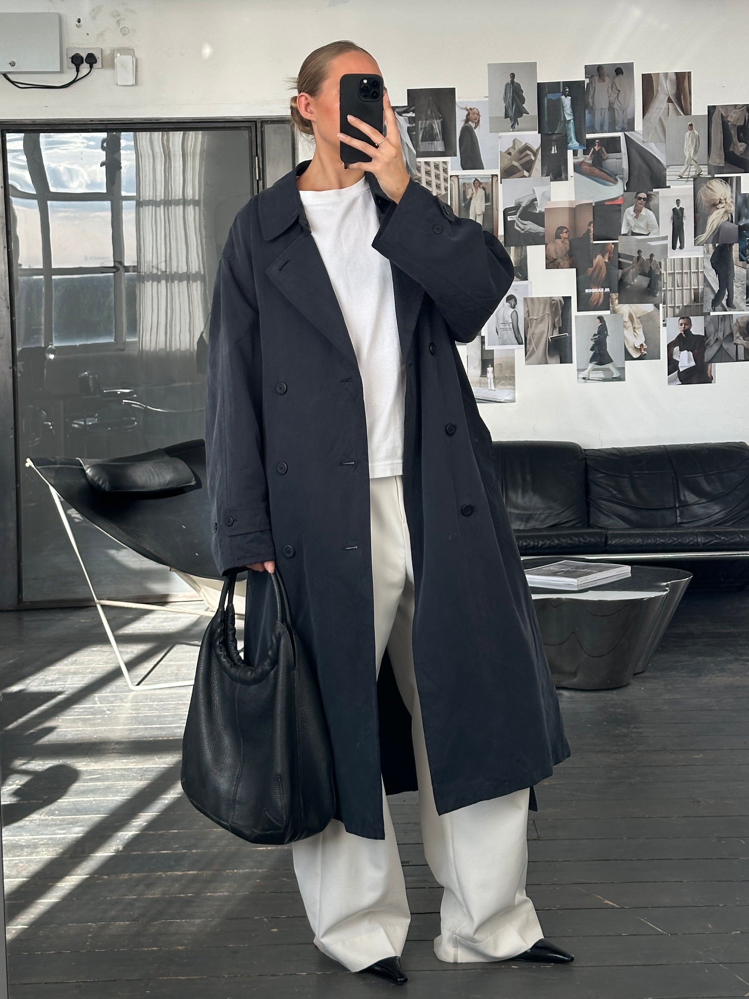 Ralph Lauren 1990s Double Breasted Belted Trench Coat - XXL | SYLK