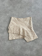 Isabel Marant AW2017 Asymmetric Layered Stripe Mini Skirt - W30 - SYLK