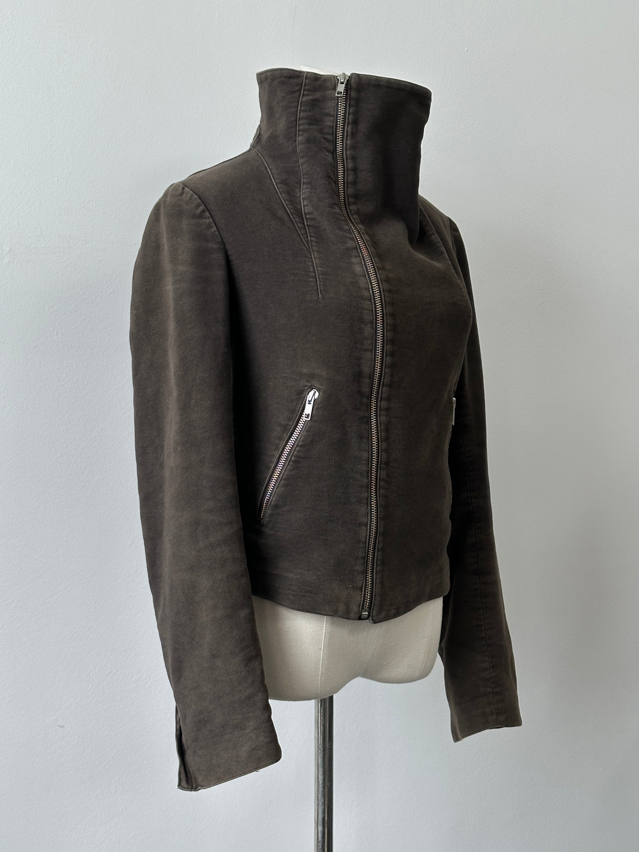 Jigsaw 2000s Pure Cotton High Neck Jacket - S