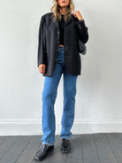 Kenzo Wool Pinstripe Single Breasted Blazer - 44R - SYLK